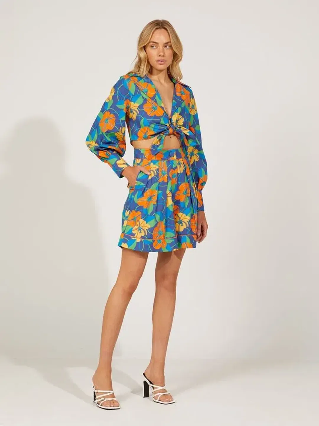 Alice McCall Giselle Top & Shorts Set Mazarine Size 6 for rent on The Volte - main image