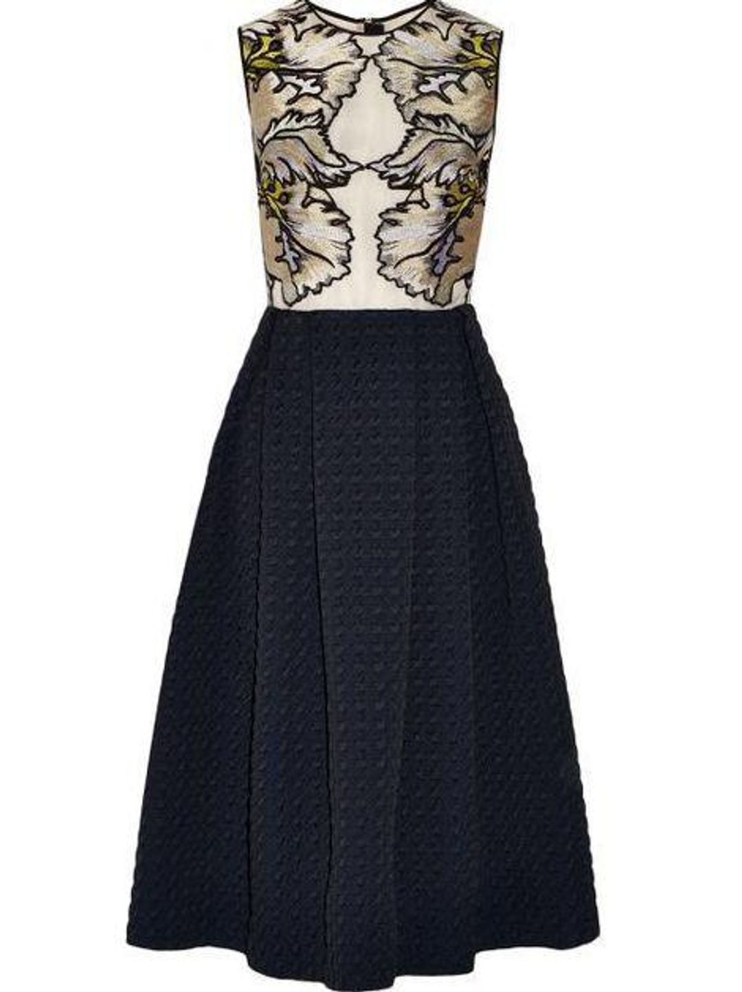 Erdem Shirlette Embroidered Organza And Matelassé Dress Size 12 for rent on The Volte - main image