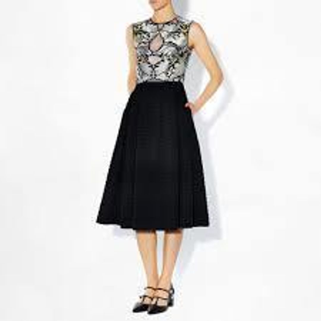Erdem Shirlette Embroidered Organza And Matelassé Dress Size 12 for rent on The Volte - main image