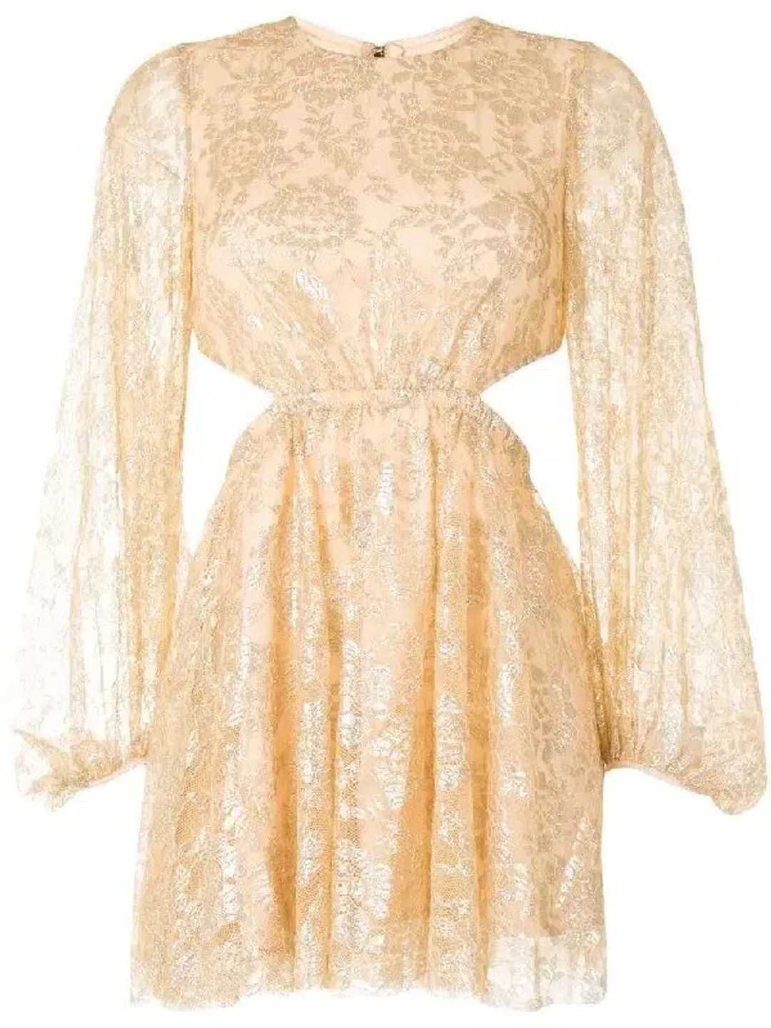 Alice McCall Magic Thinking Mini Dress Gold Size 8  for rent on The Volte - main image