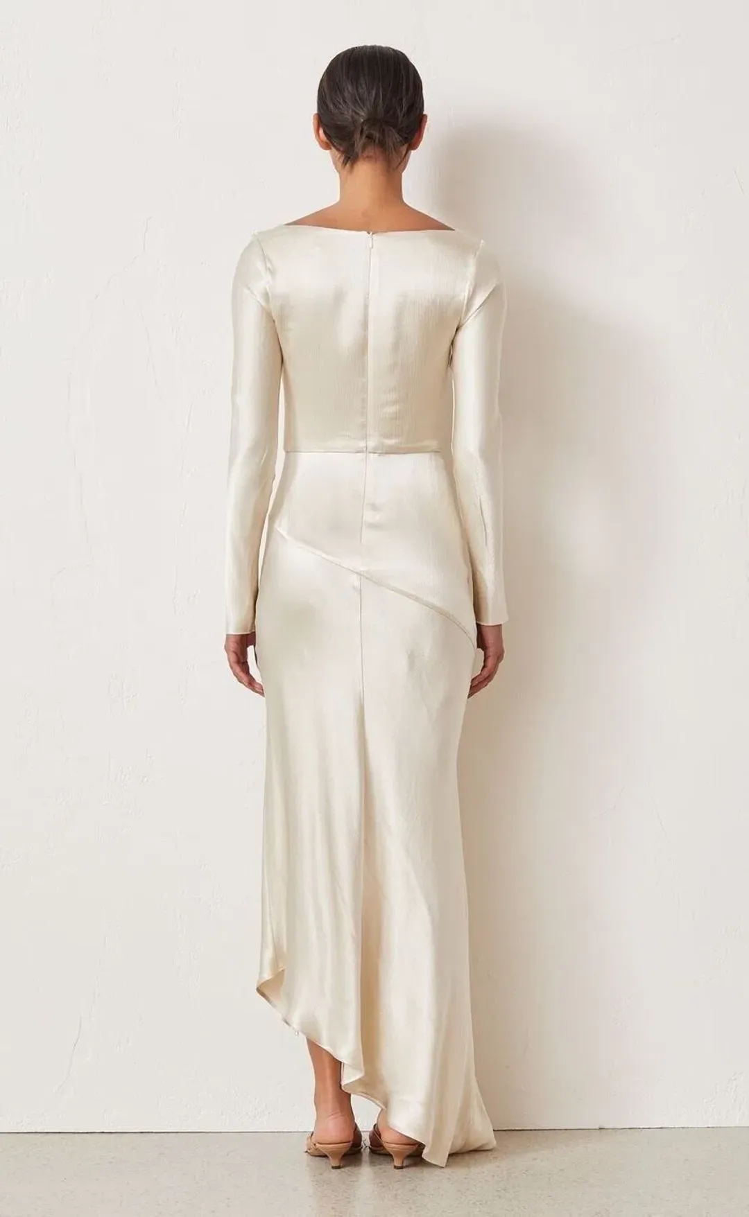 Bec & Bridge Frederic Long Sleeve Dress Oyster Size 6 for rent on The Volte - main image