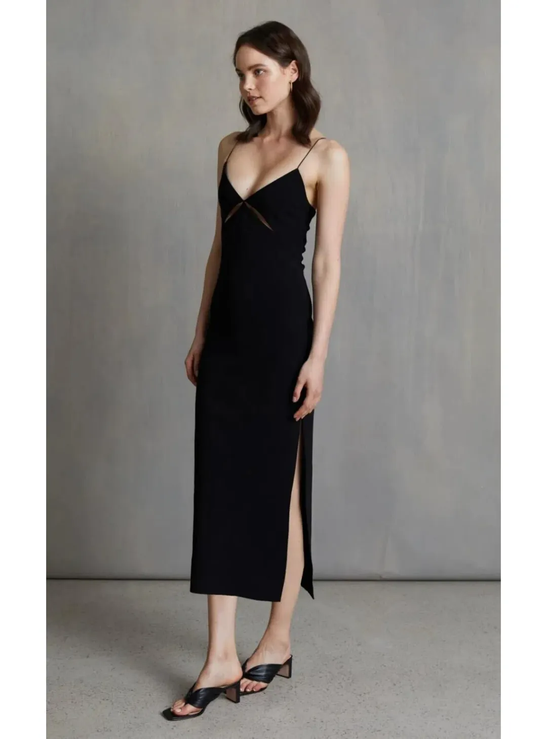 Bec & Bridge Be Mine Midi Dress Black Size AU 8  for rent on The Volte - main image