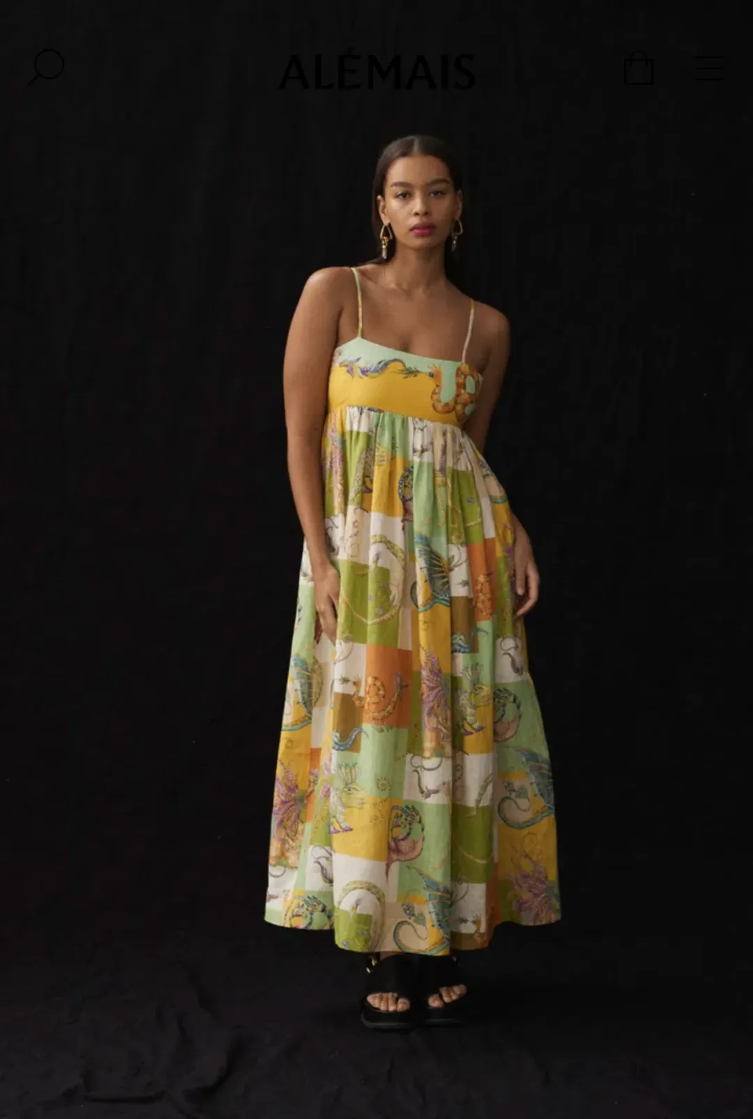 Alemais Jerome Midi Dress Multi Size 8 for rent on The Volte - main image