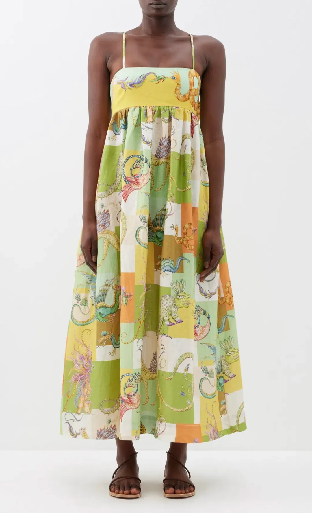 Alemais Jerome Midi Dress Multi Size 8 for rent on The Volte - main image