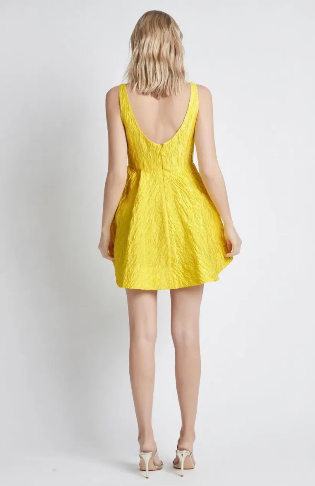 Sheike Winnie Mini Dress Yellow Size 10 - Image 2