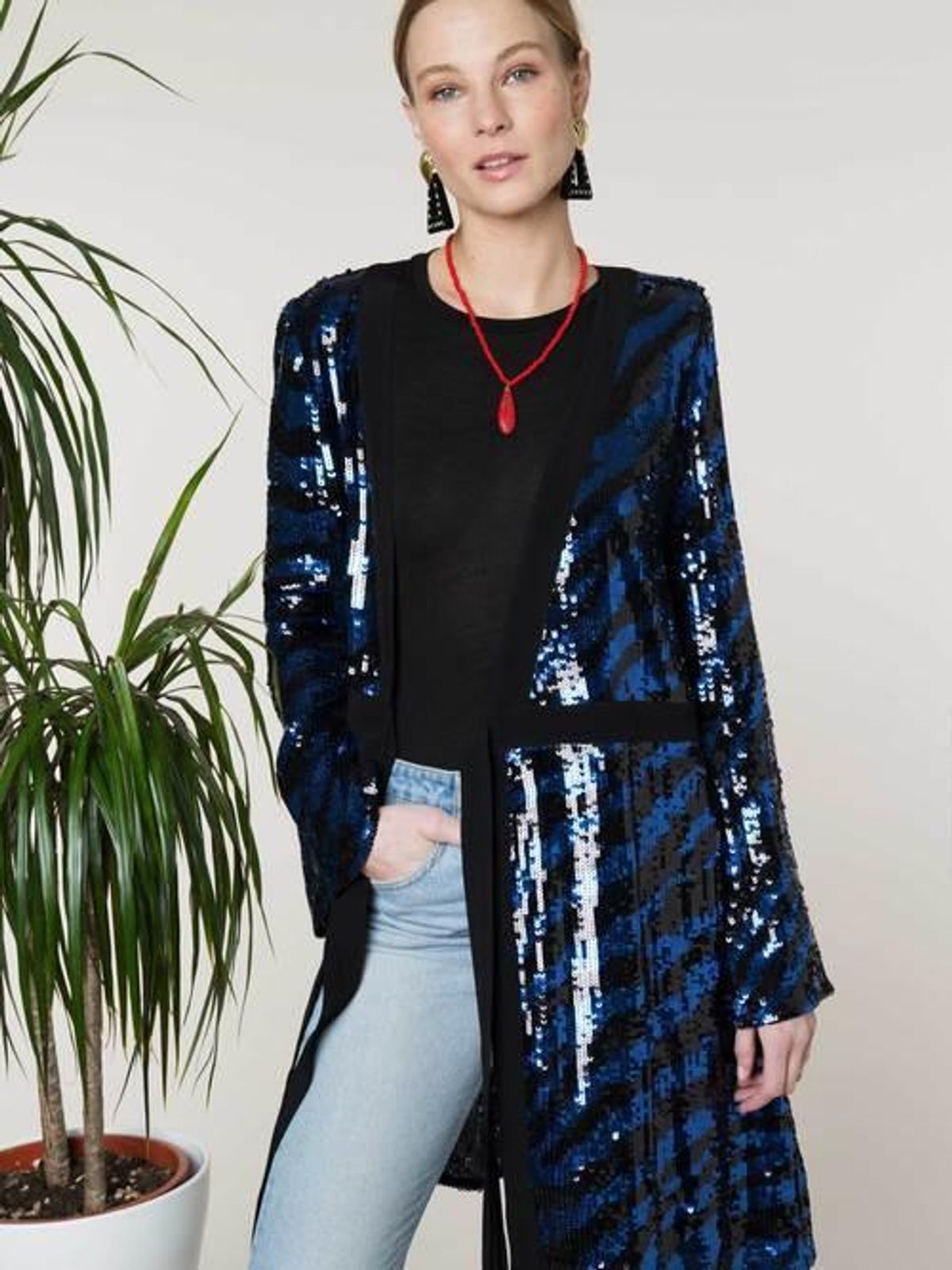 Rixo London Maria Tiger Sequin Dress Size 12 - Image 4