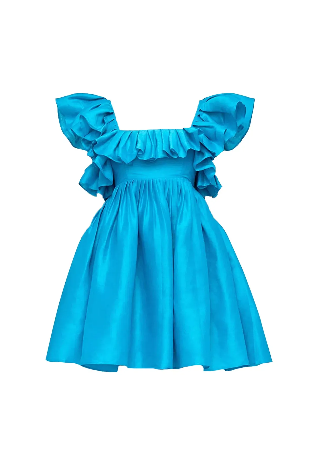 Leo Lin Azure Mini Dress Blue Size 14 - Image 2