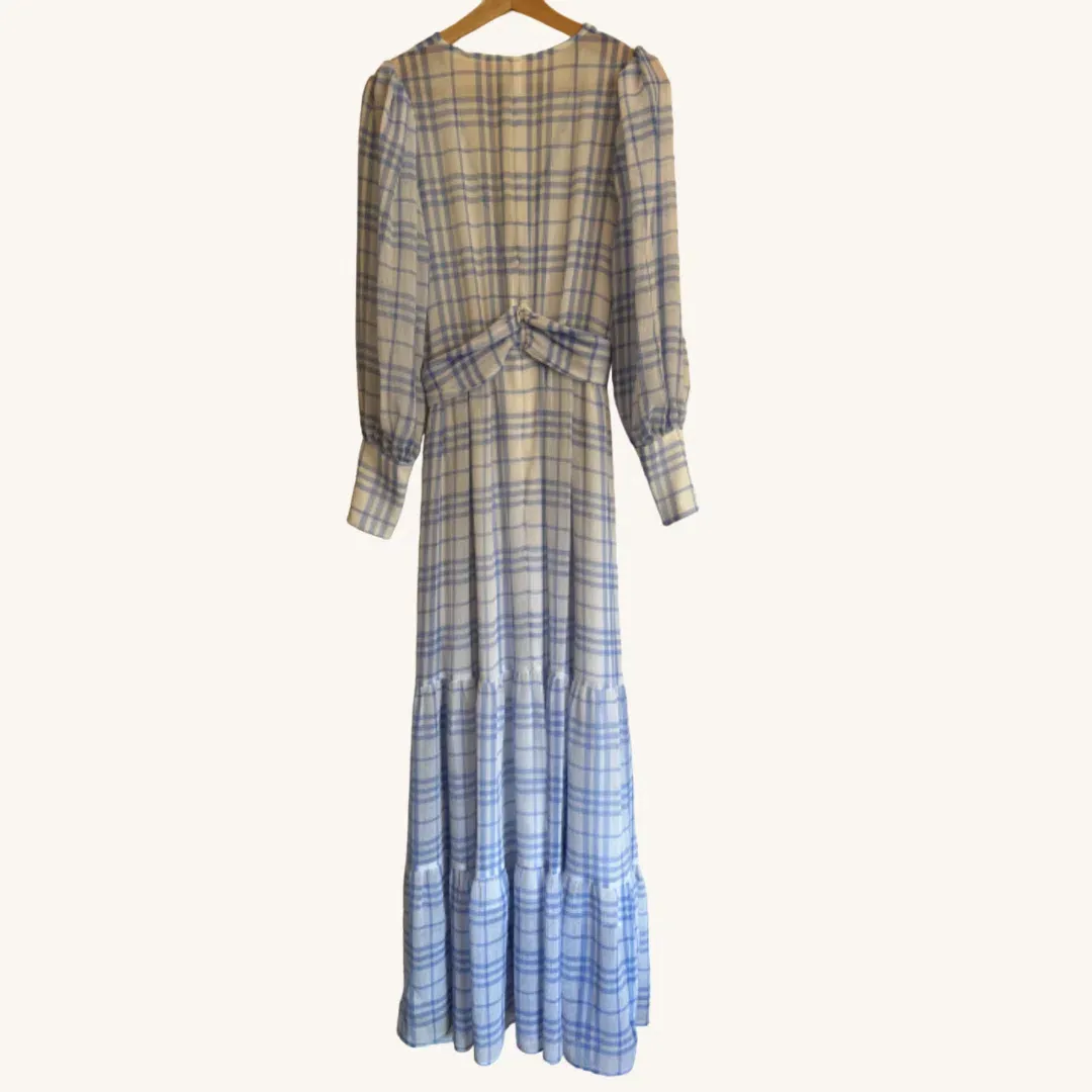 Bec & Bridge Alexa Gingham Maxi Dress Print Size AU 8 for rent on The Volte - main image