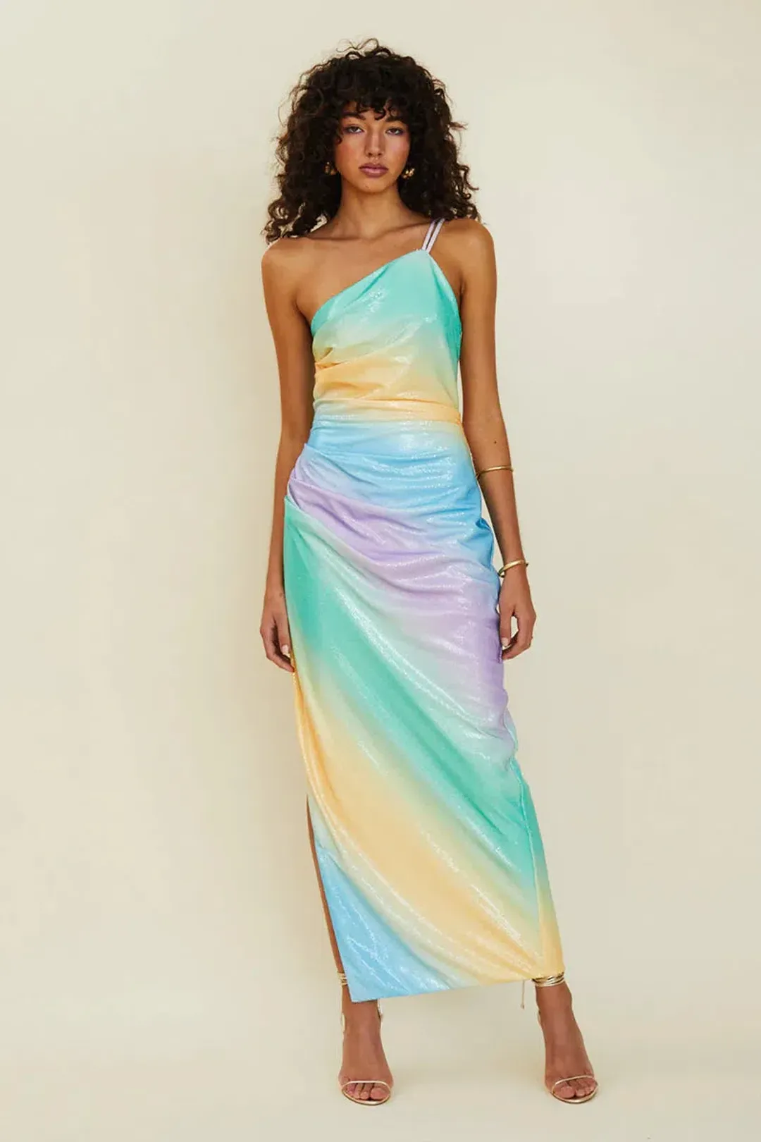 Suboo Sequin Mermaid Maxi Dress Multi Size 6  for rent on The Volte - main image