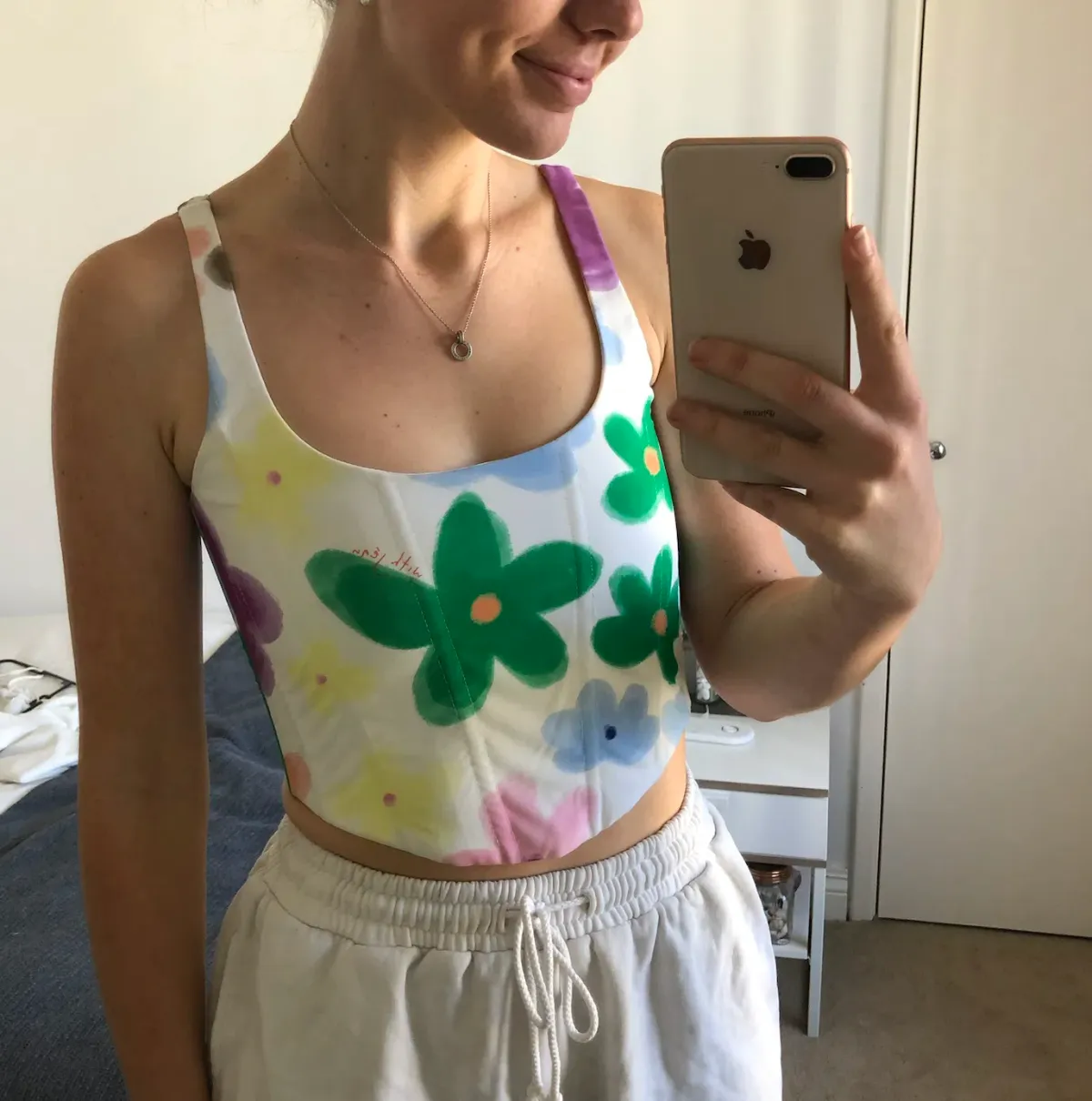 With Jean Cindy Corset Top Floral Size XS / AU 8 - Image 2