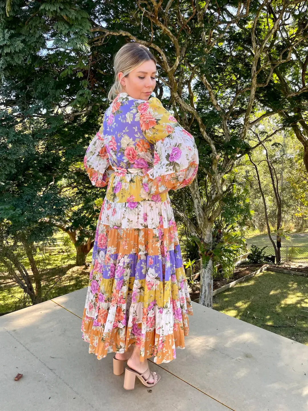 Zimmermann The Pattie Wrap Midi Dress in Spliced Size 2/ Au 12 for rent on The Volte - main image