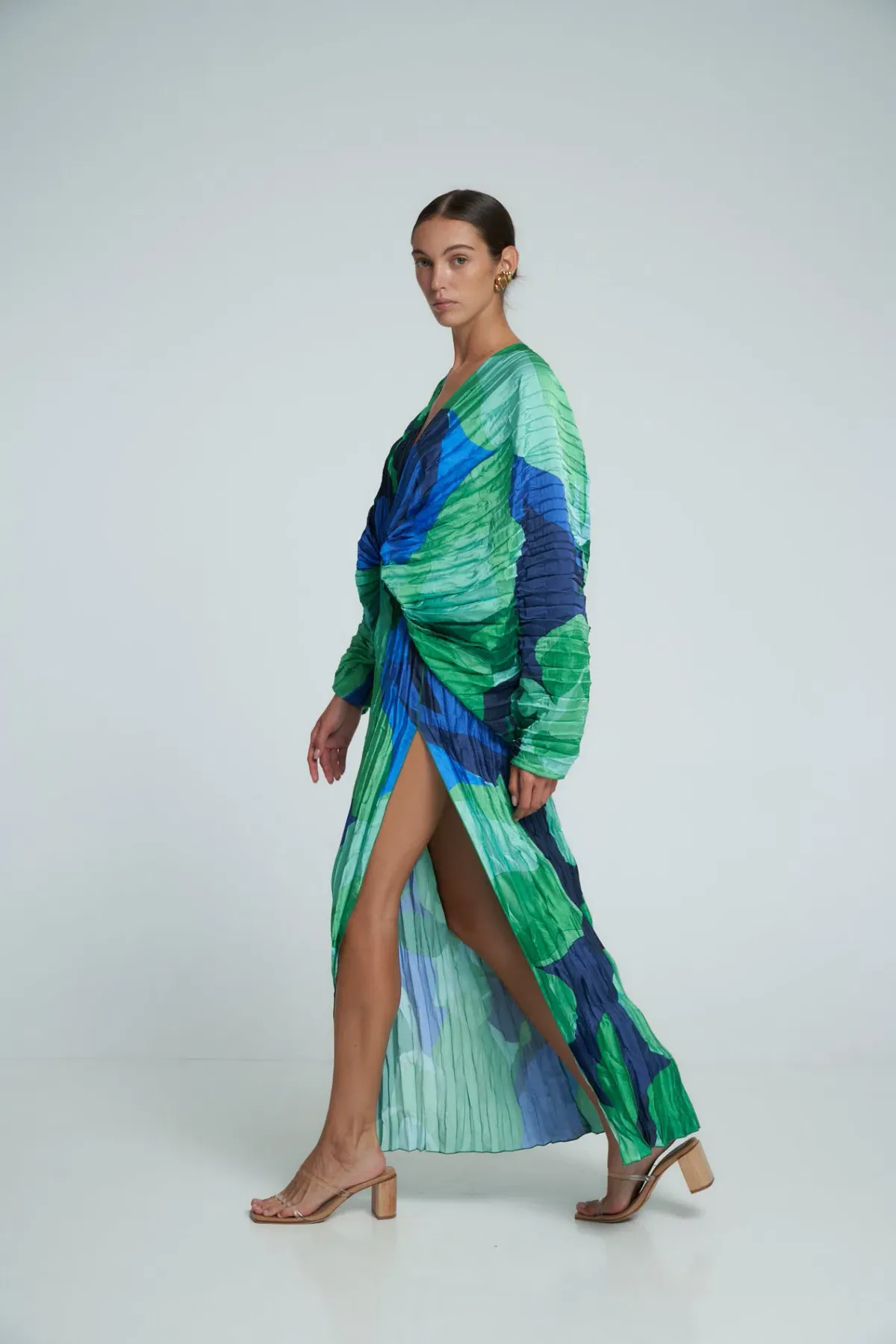 L’Idee De Luxe Gown Capri Green Size 10 - Image 3