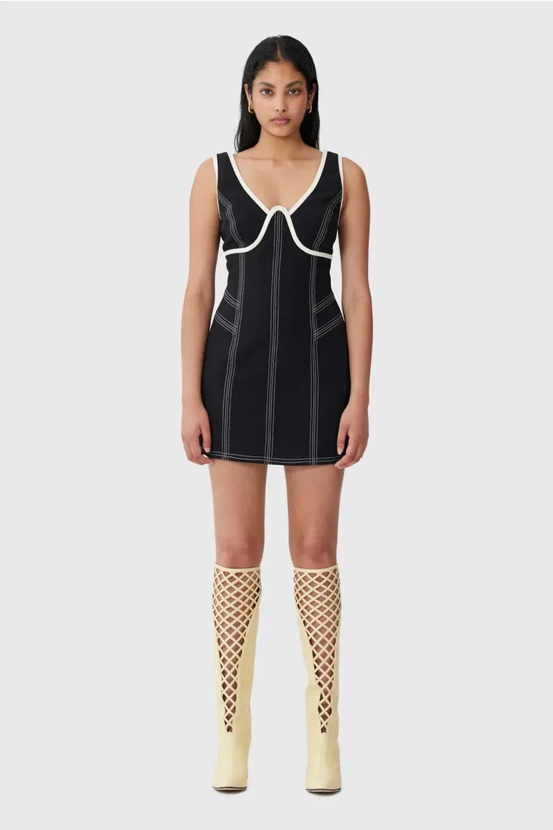 C/MEO Collective Still Here Mini Dress Black Size XS / AU 6 for rent on The Volte - main image