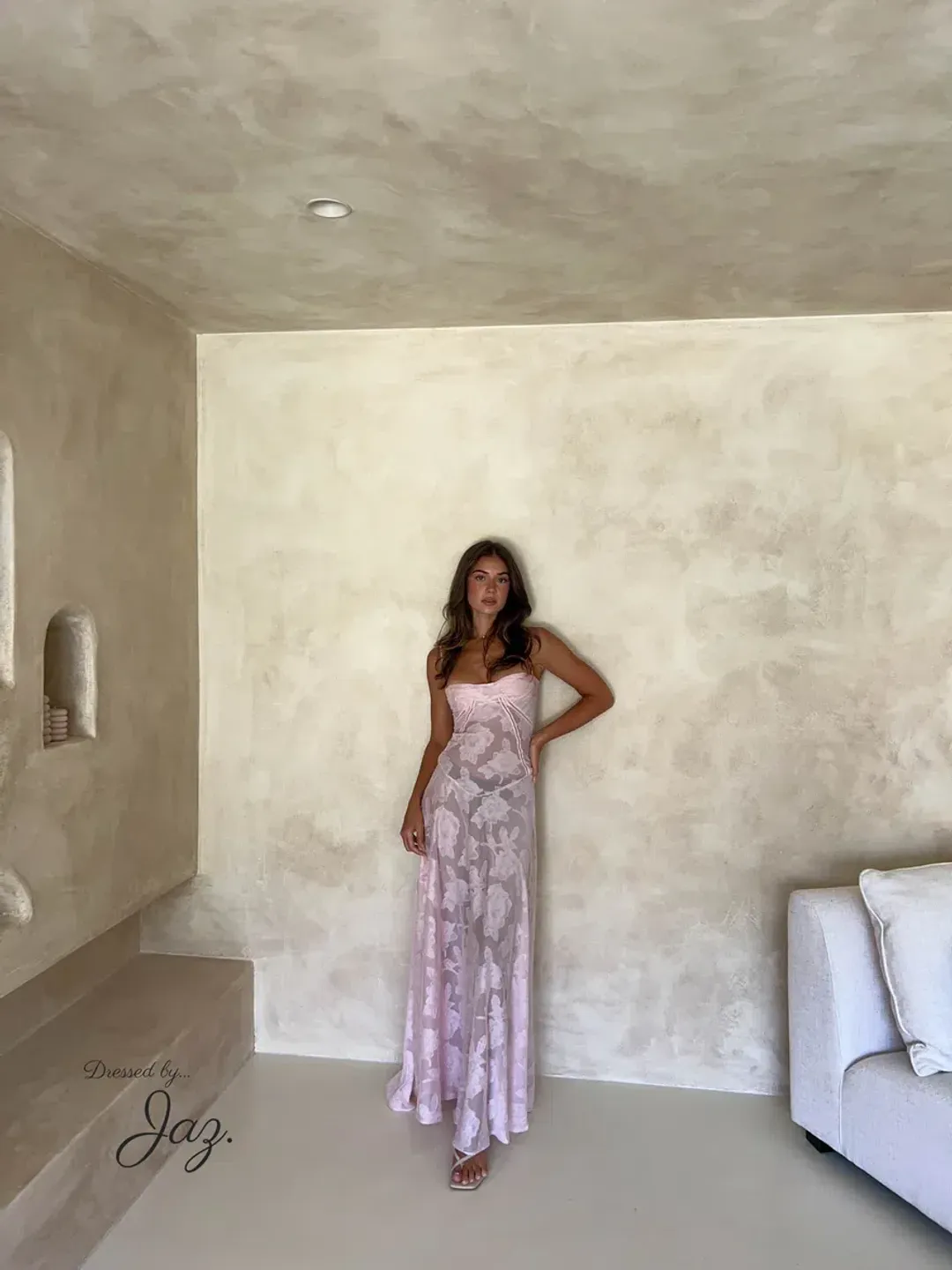 House Of CB Seren Dress Pink Size AU 6 for rent on The Volte - main image