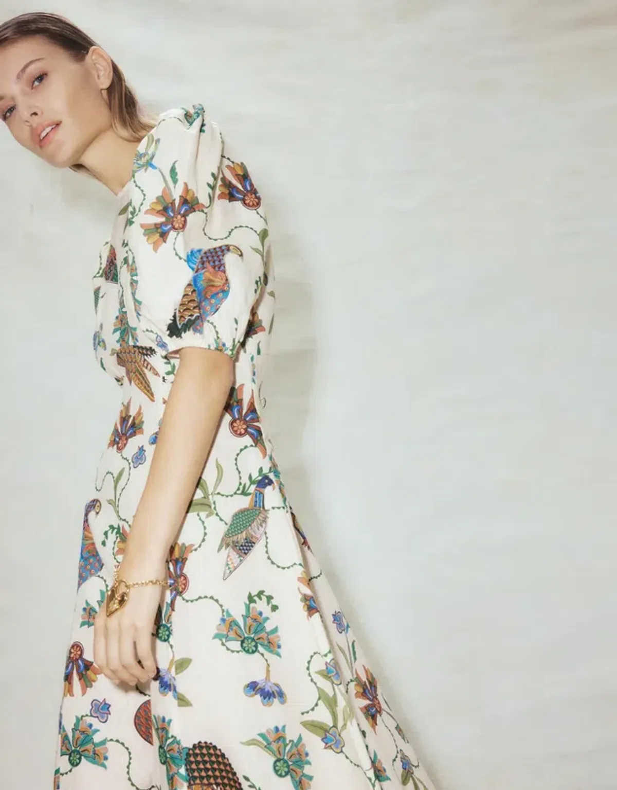 Alemais Birdie Midi Dress Multi Size AU 10 - Image 3