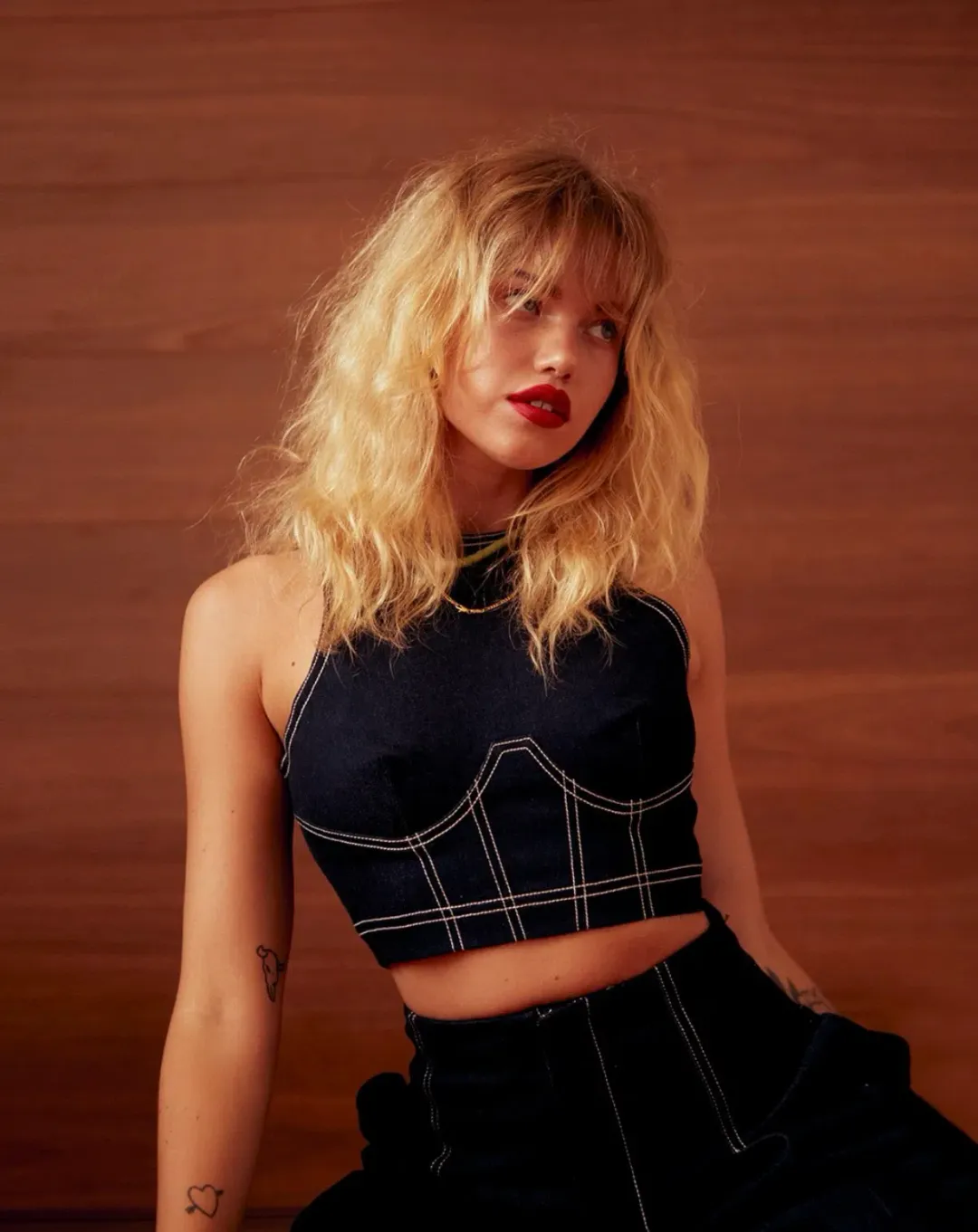 Alice McCall Crop Top and Pants Blue Size AU 10 for rent on The Volte - main image