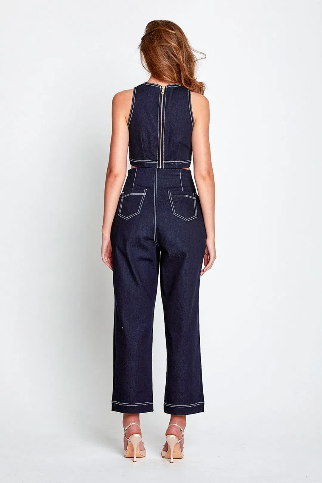 Alice McCall Crop Top and Pants Blue Size AU 10 for rent on The Volte - main image