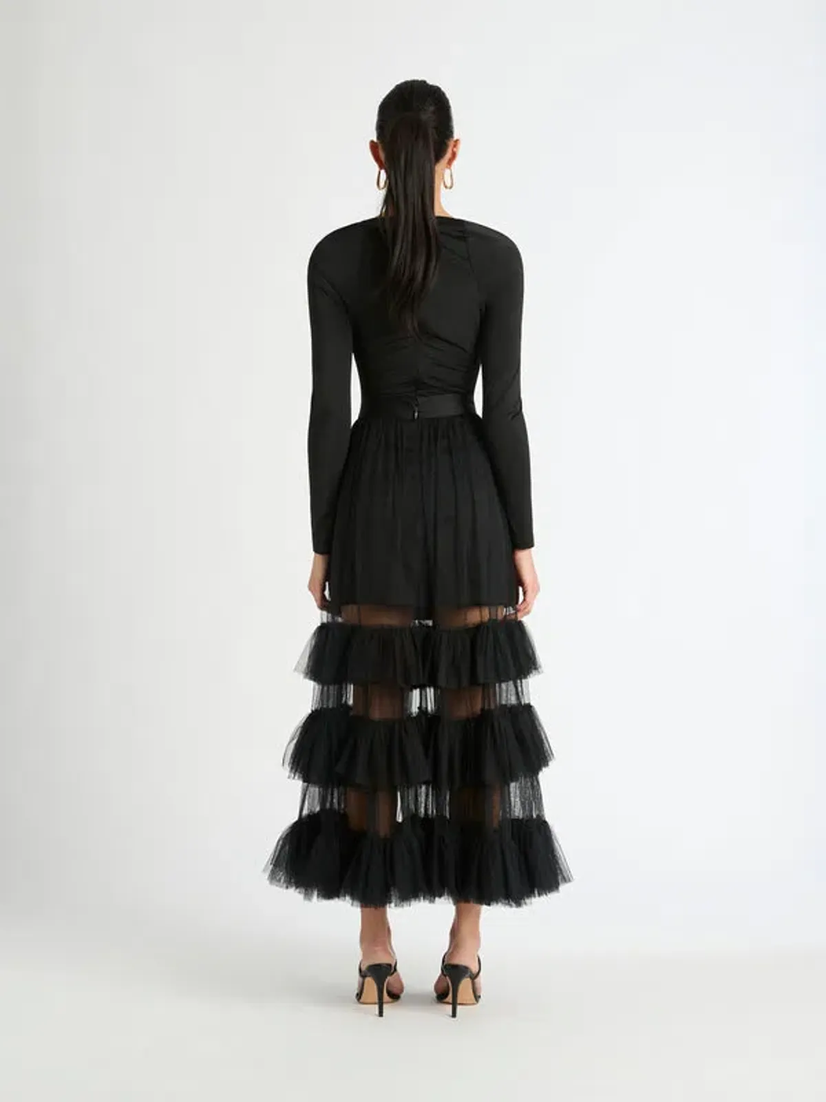 Sheike Imogen Maxi Skirt Black Size 8 - Image 3