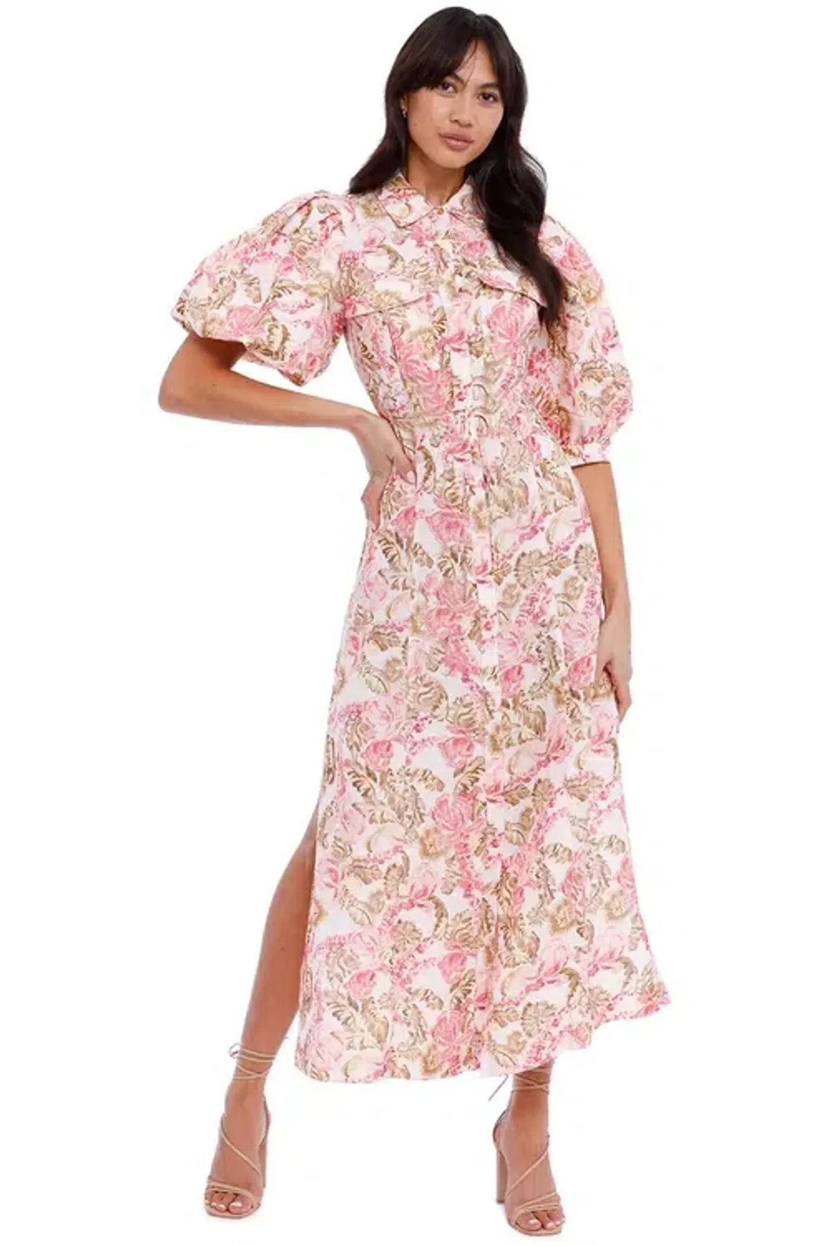 Significant Other Deanna Dress Sangria Floral Size 10 - Image 2
