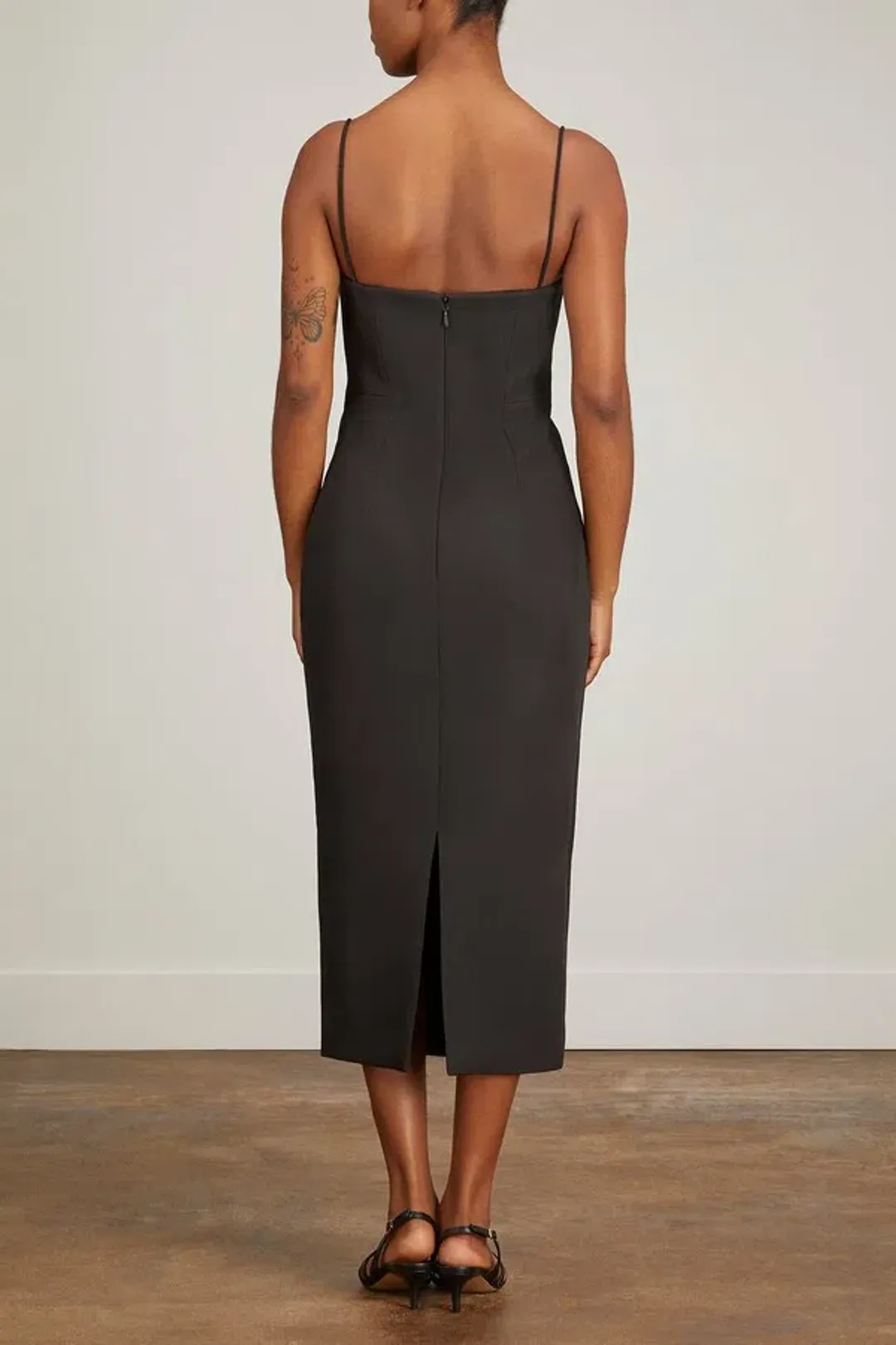 Rachel Gilbert The Bodie Midi Dress Black Size 8 for rent on The Volte - main image