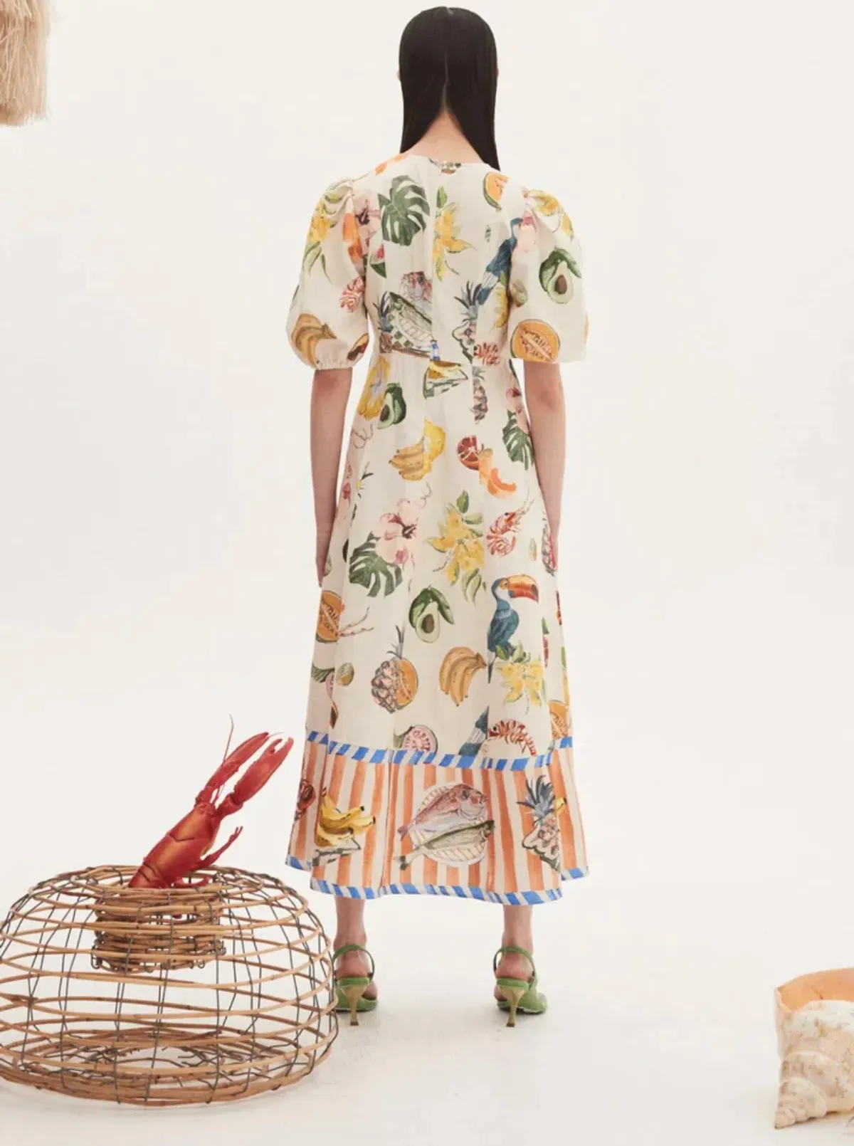 Alemais Theo Midi Dress Print Size 10  - Image 4