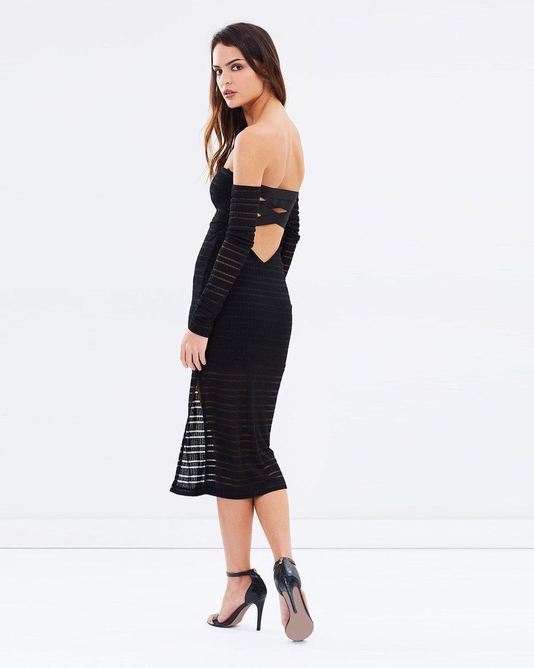 Deception Lace Up Dress for rent on The Volte - main image