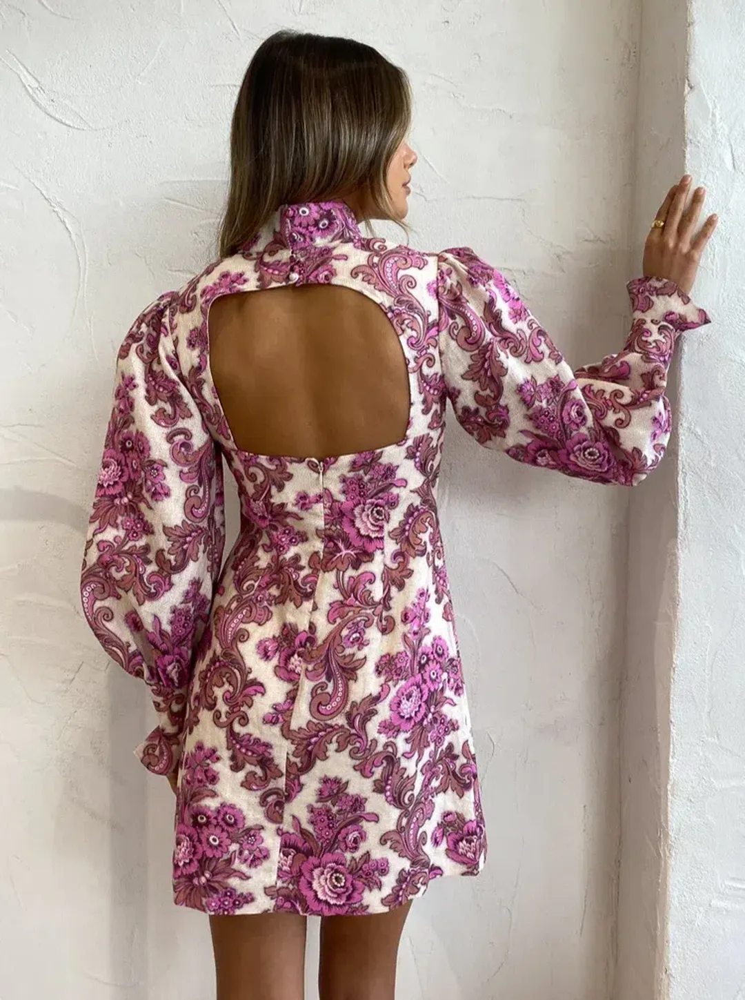 Alemais Isla Mini Dress Floral Size 14 for rent on The Volte - main image