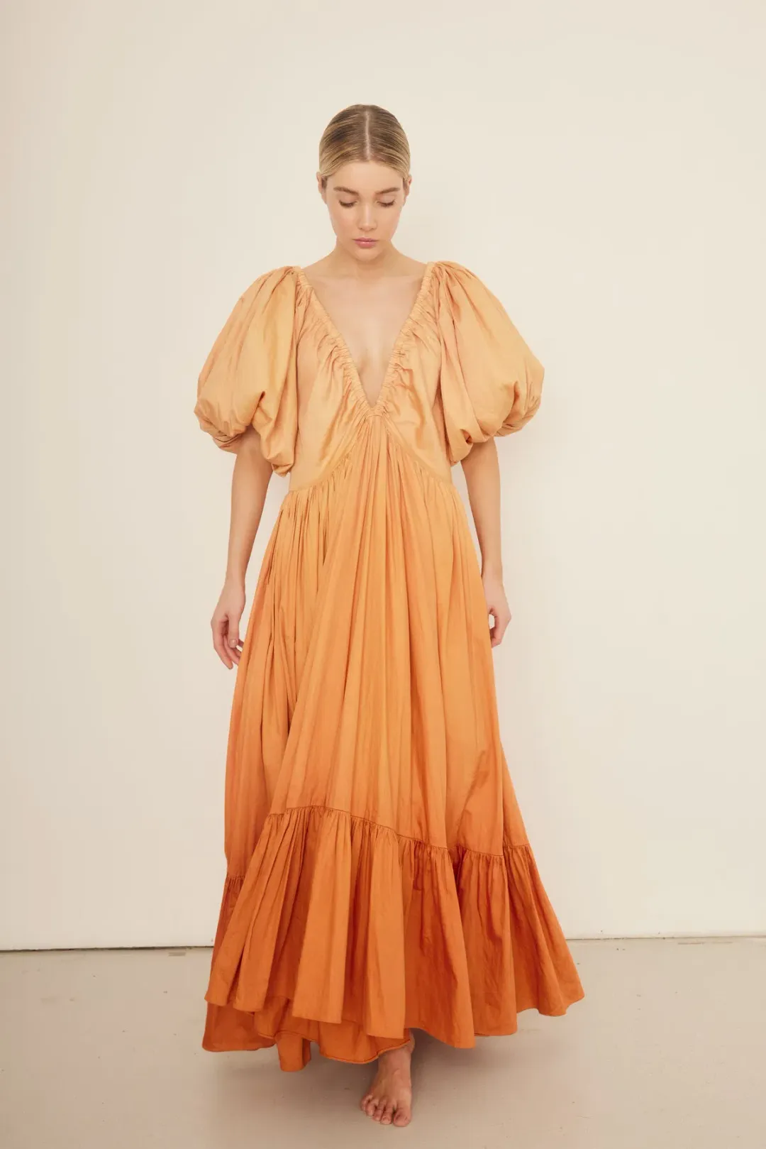 Rooh Collective Birthday Gown Orange Ombrè Size S / AU 8 for rent on The Volte - main image