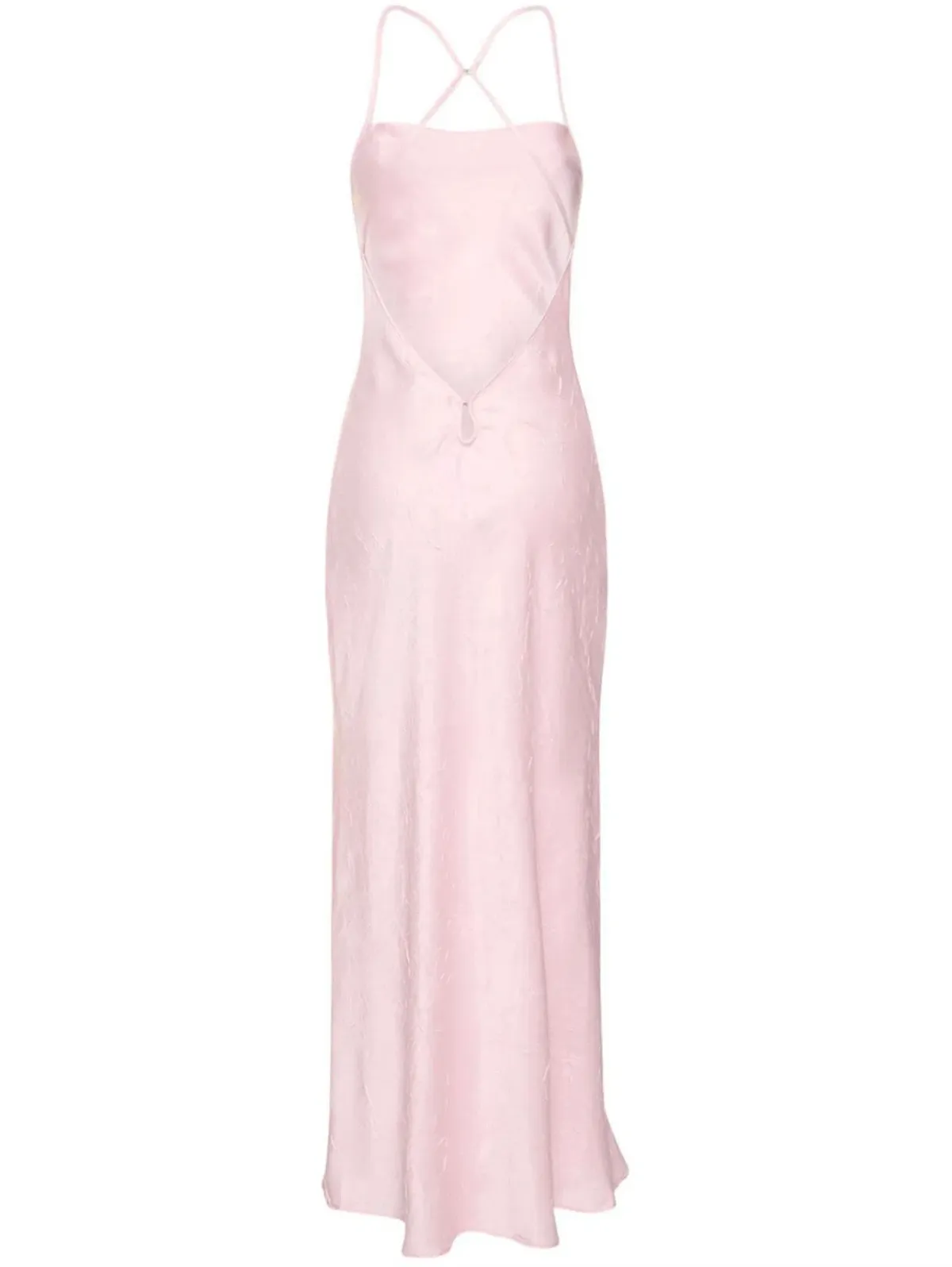 Bec & Bridge Carolina Satin Maxi Dress Pink Size 6 - Image 5