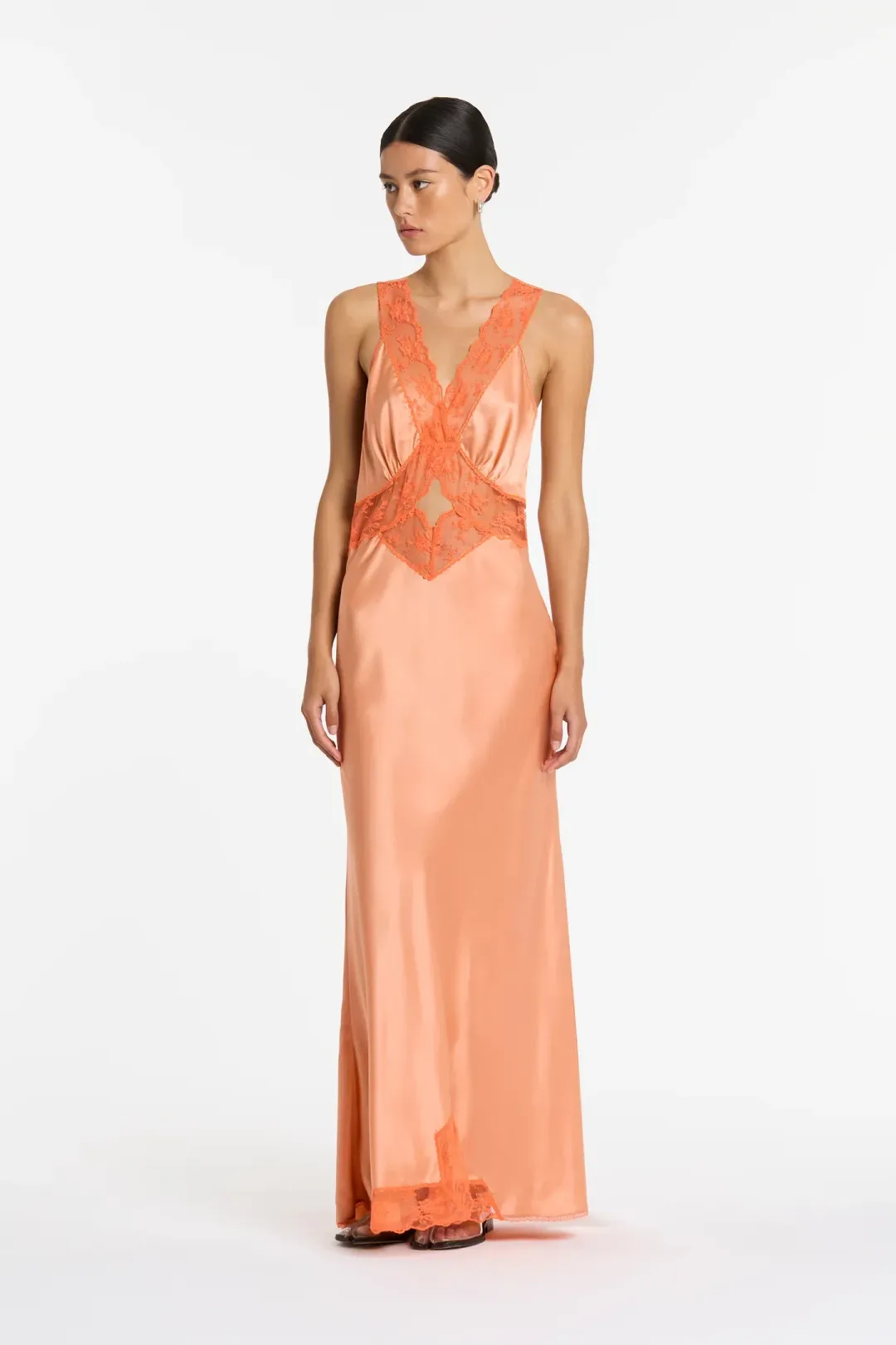 Sir the Label Aries Cut Out Gown Peach Size 0 / AU 6 for rent on The Volte - main image