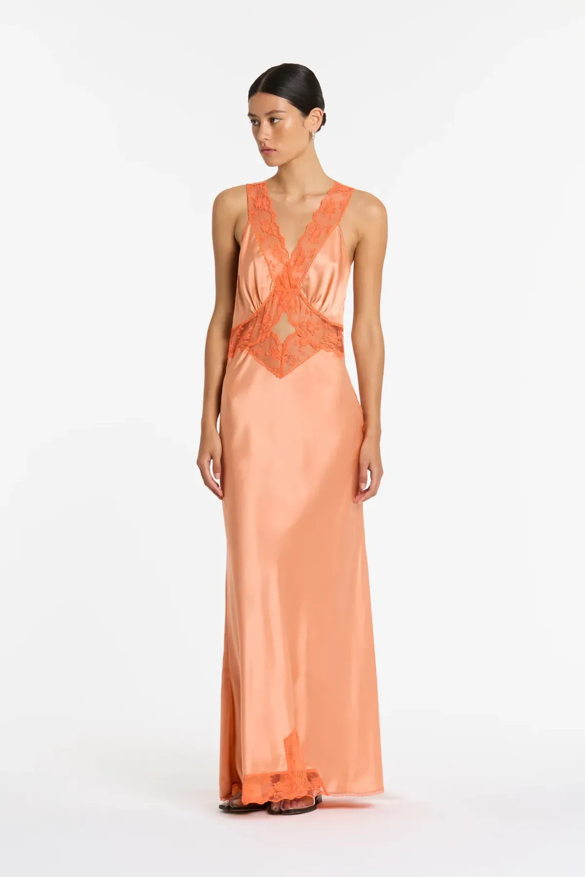 Sir the Label Aries Cut Out Gown Peach Size 0 / AU 6 - Image 2