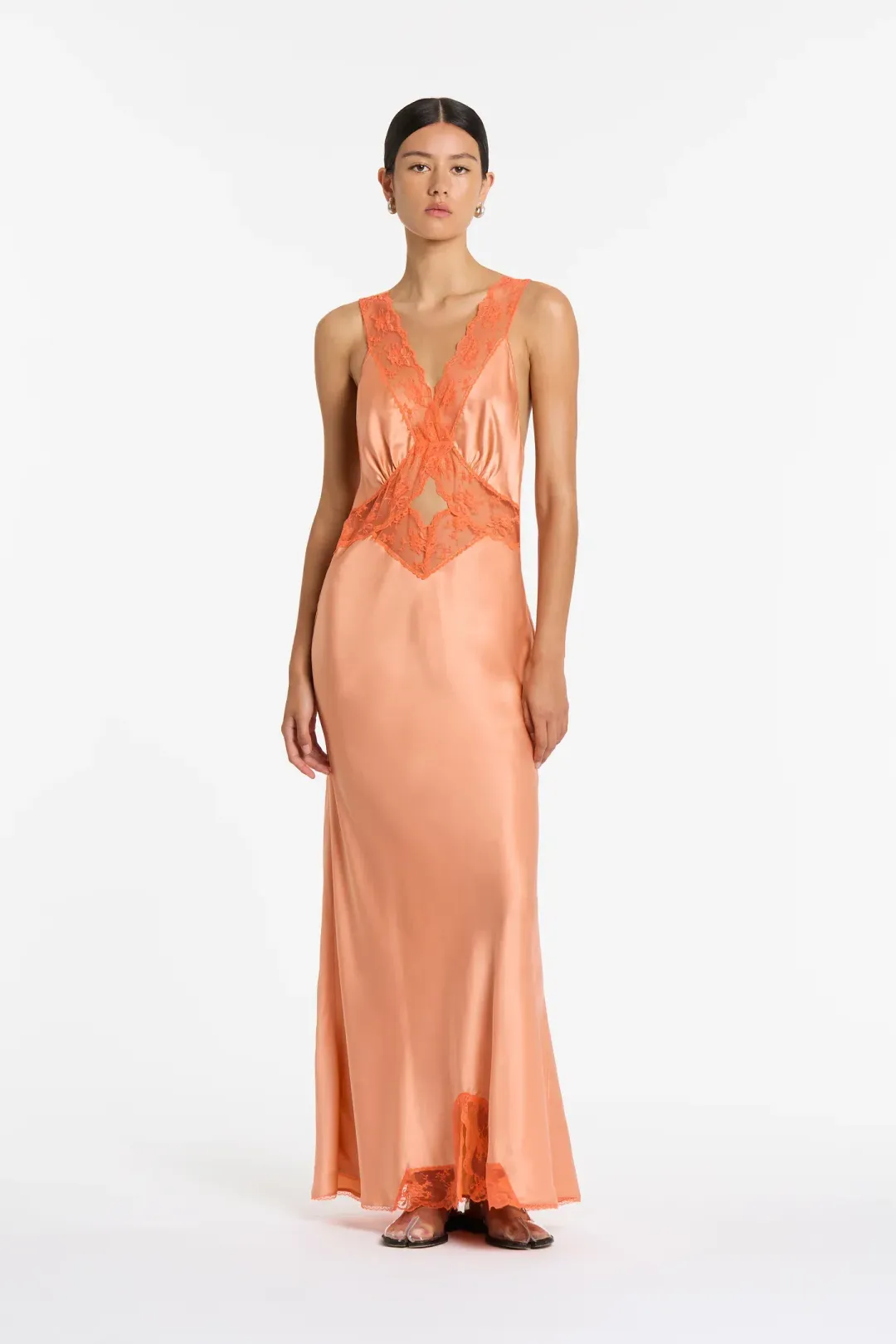 Sir the Label Aries Cut Out Gown Peach Size 0 / AU 6 for rent on The Volte - main image