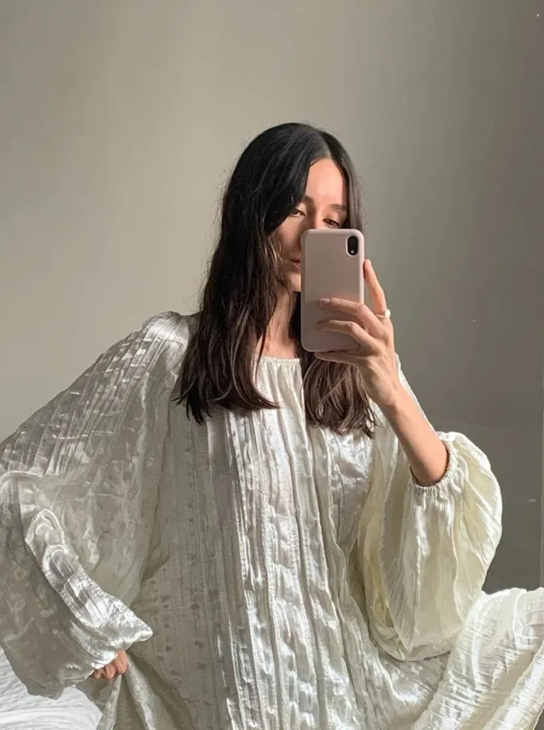 Local Woman Satin Crinkle Mini Dress One Size  for rent on The Volte - main image