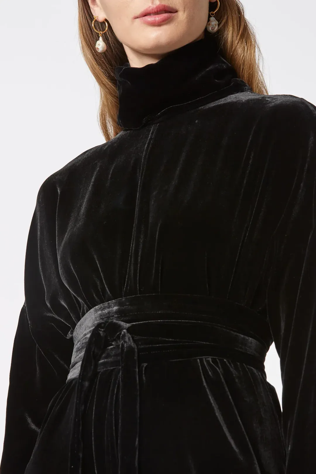 Scanlan Theodore The Velvet Dress in Black in Size 10 for rent on The Volte - main image