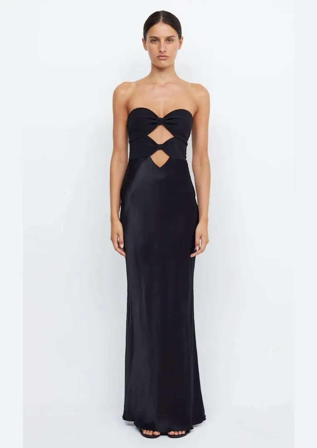 Bec & Bridge Halle Strapless Dress Black Size 12 for rent on The Volte - main image