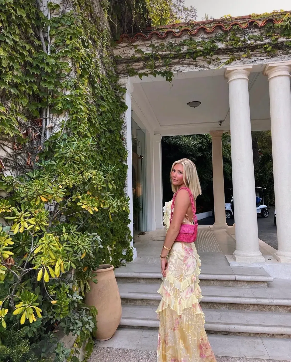 LoveShackFancy Rialto Maxi Dress Yellow Size 8 - Image 3