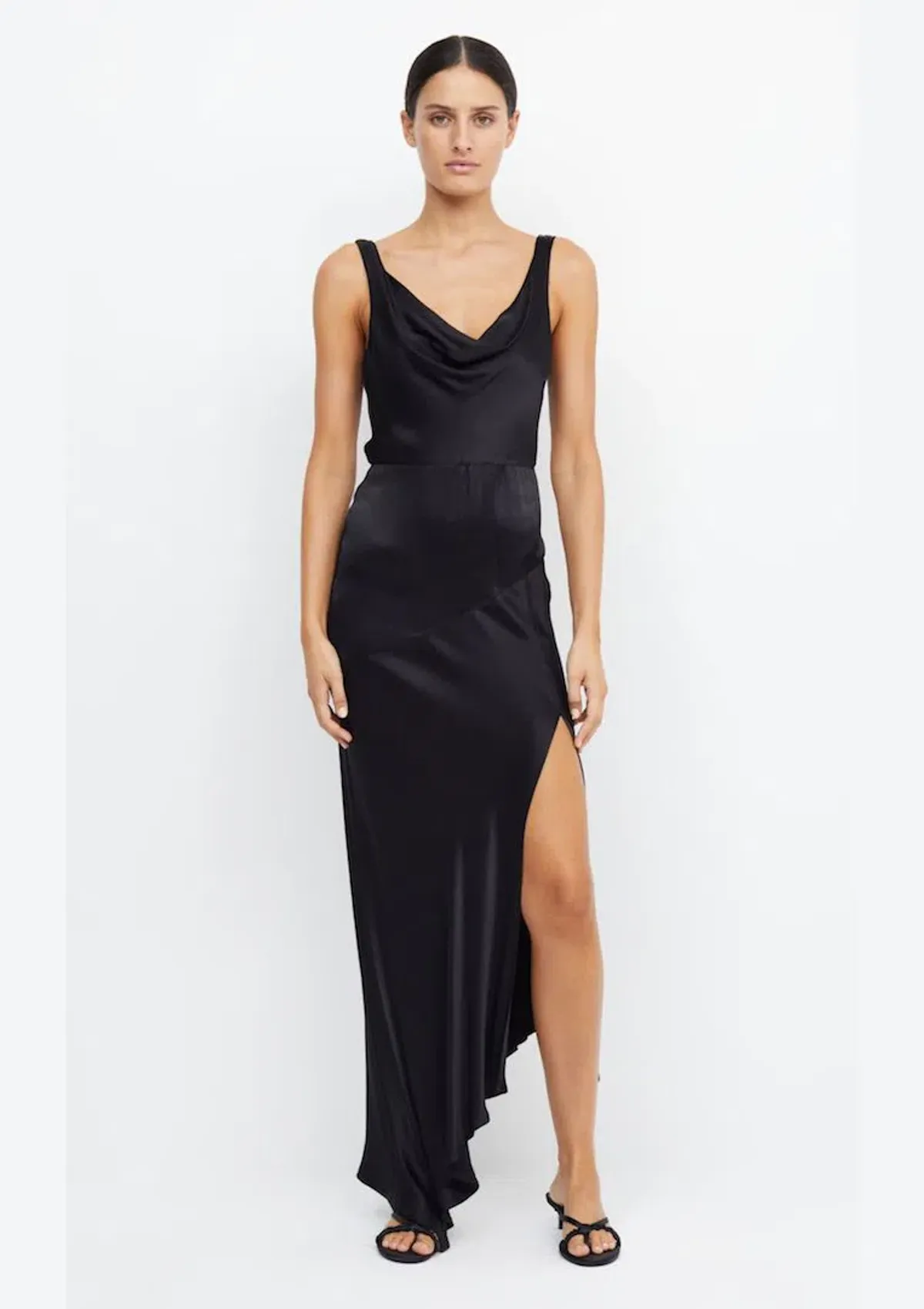 Bec & Bridge Moon Dance Cowl Dress in Black Size 6  - Image 1