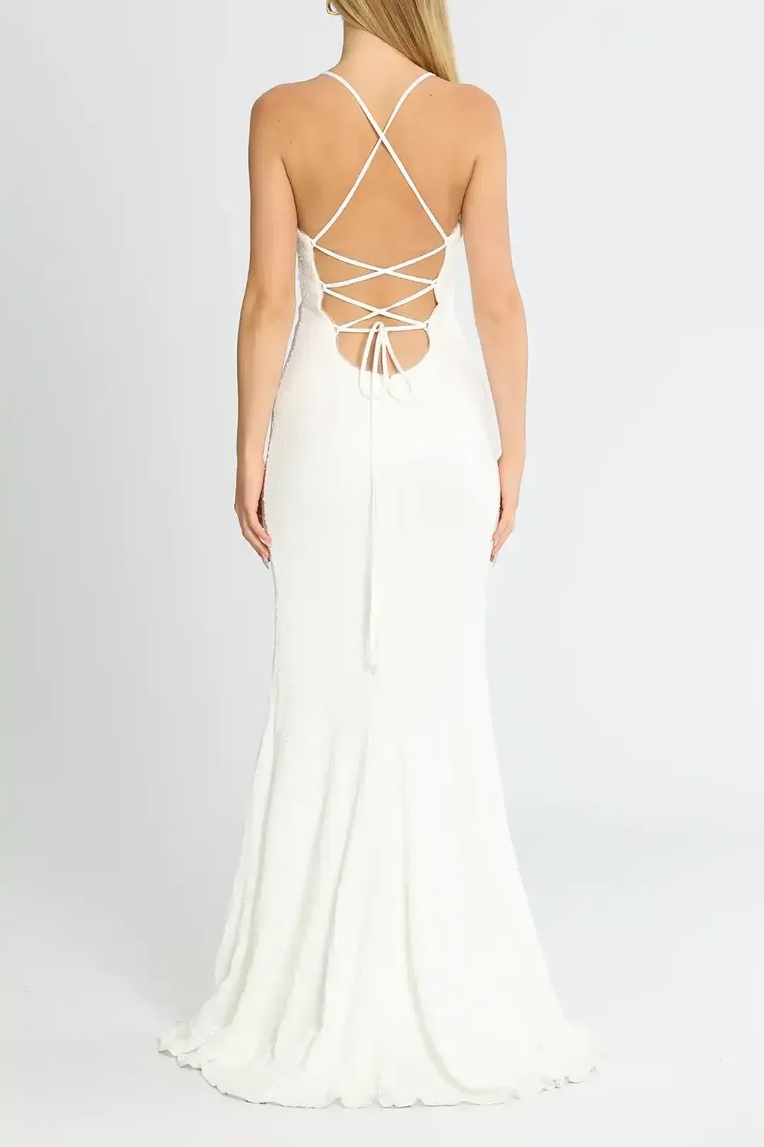 Tania Olsen India Gown White White Size 10 for rent on The Volte - main image