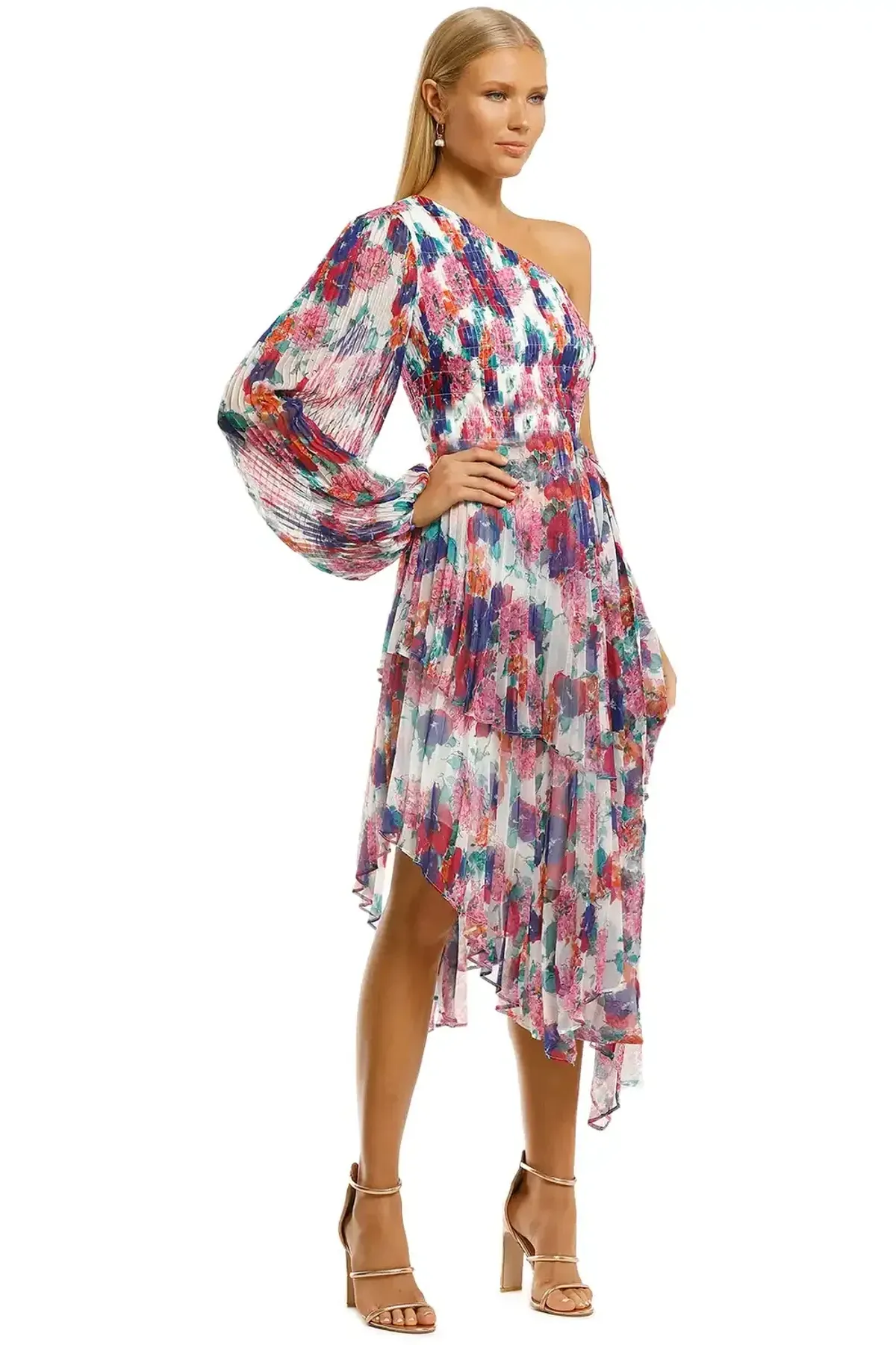 Talulah Always You Midi Dress Floral Fantasia Print Multi Print Size 10 - Image 2