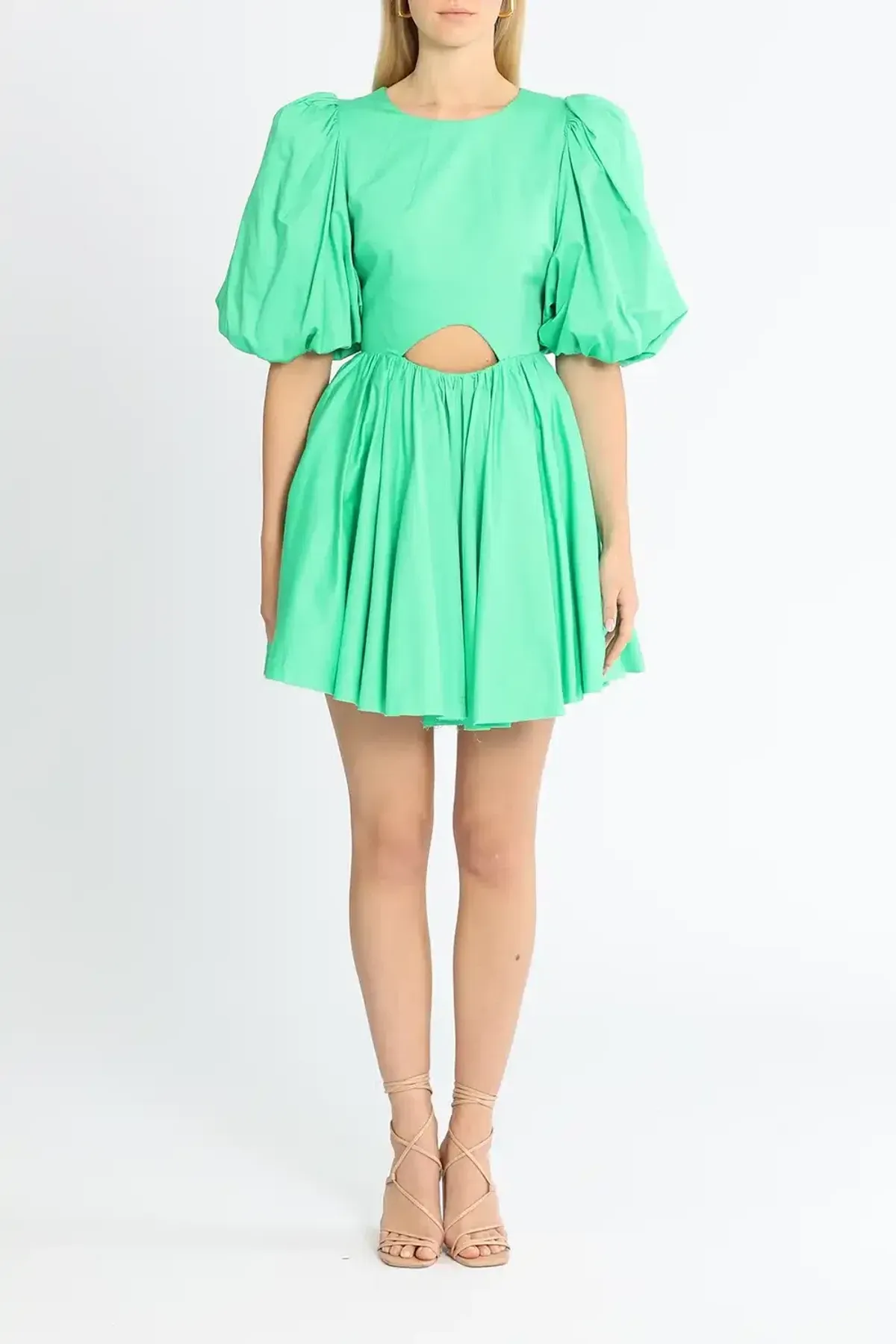 AJE Colette Cut Out Mini Dress Green Size 10 - Image 1