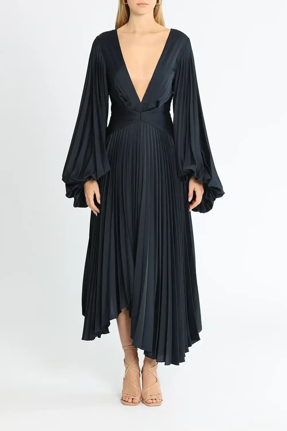 Acler Palms Dress Navy Size 10 - Image 1