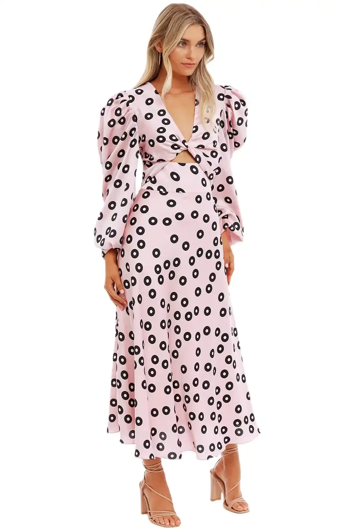 By Johnny Belinda Dress Pink Party Spot Size 8 - Image 2