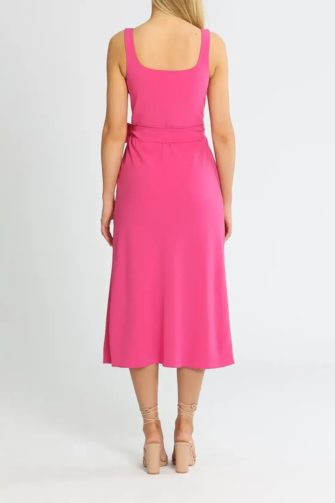 By Johnny Ora Midi Dress Pink Size 14 for rent on The Volte - main image