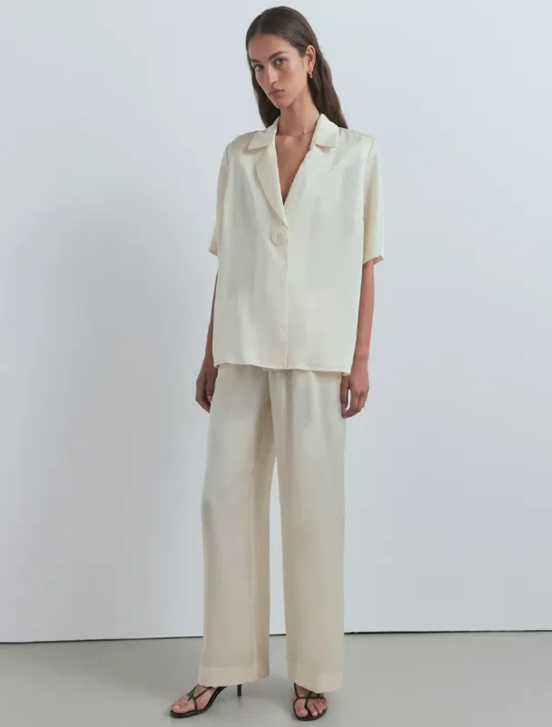 Viktoria And Woods Chorus Shirt And Pilot Pants Set Butter Yellow Size 0 / AU 6 for rent on The Volte - main image