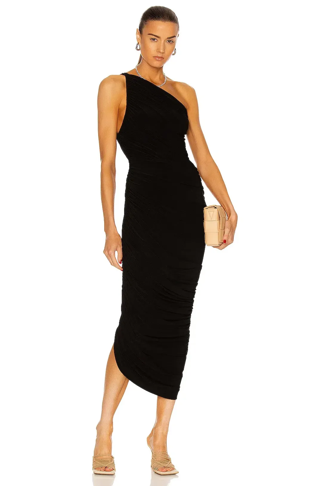 Norma Kamali Diana Gown in Black Size XL / AU 14 for rent on The Volte - main image
