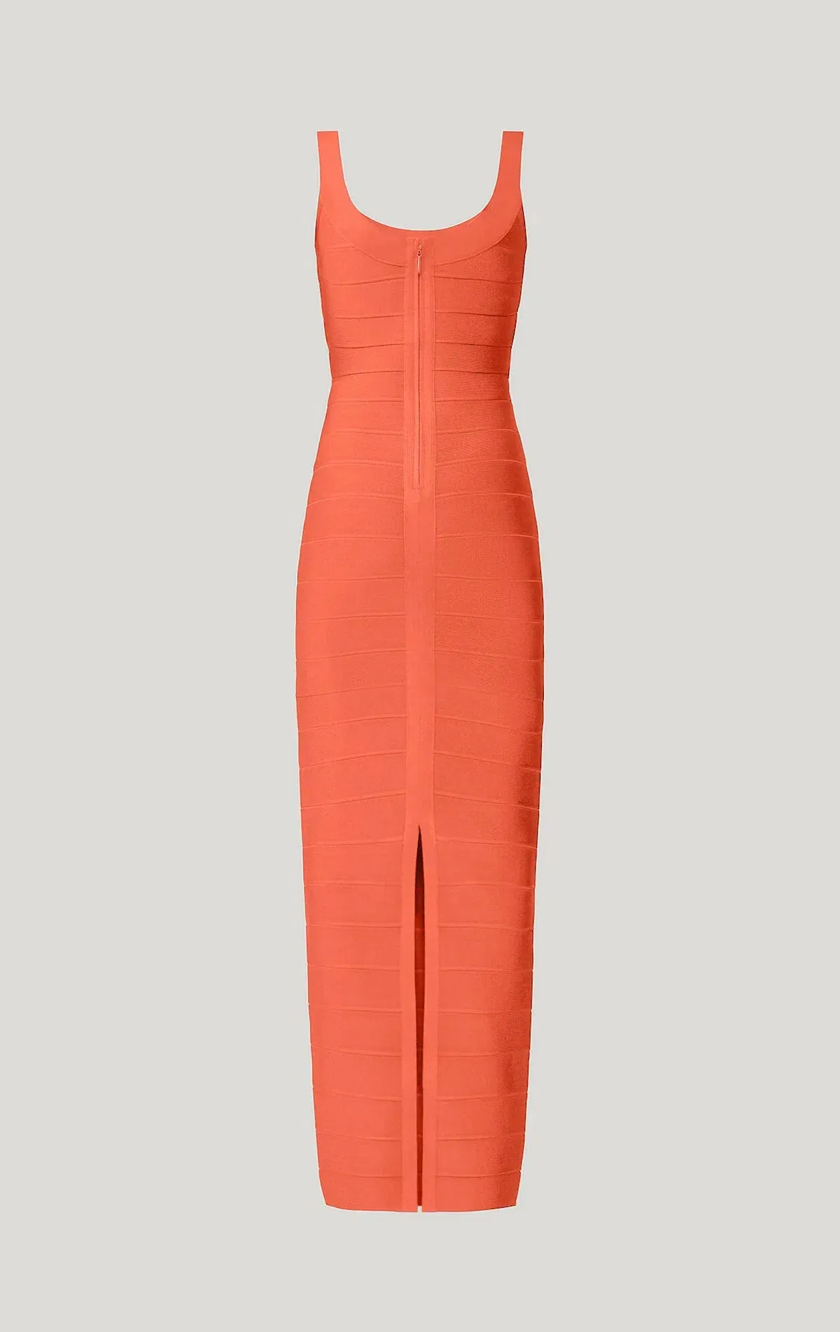 Herve Leger Round Neck Gown Coral Size XS / AU 6 - Image 5