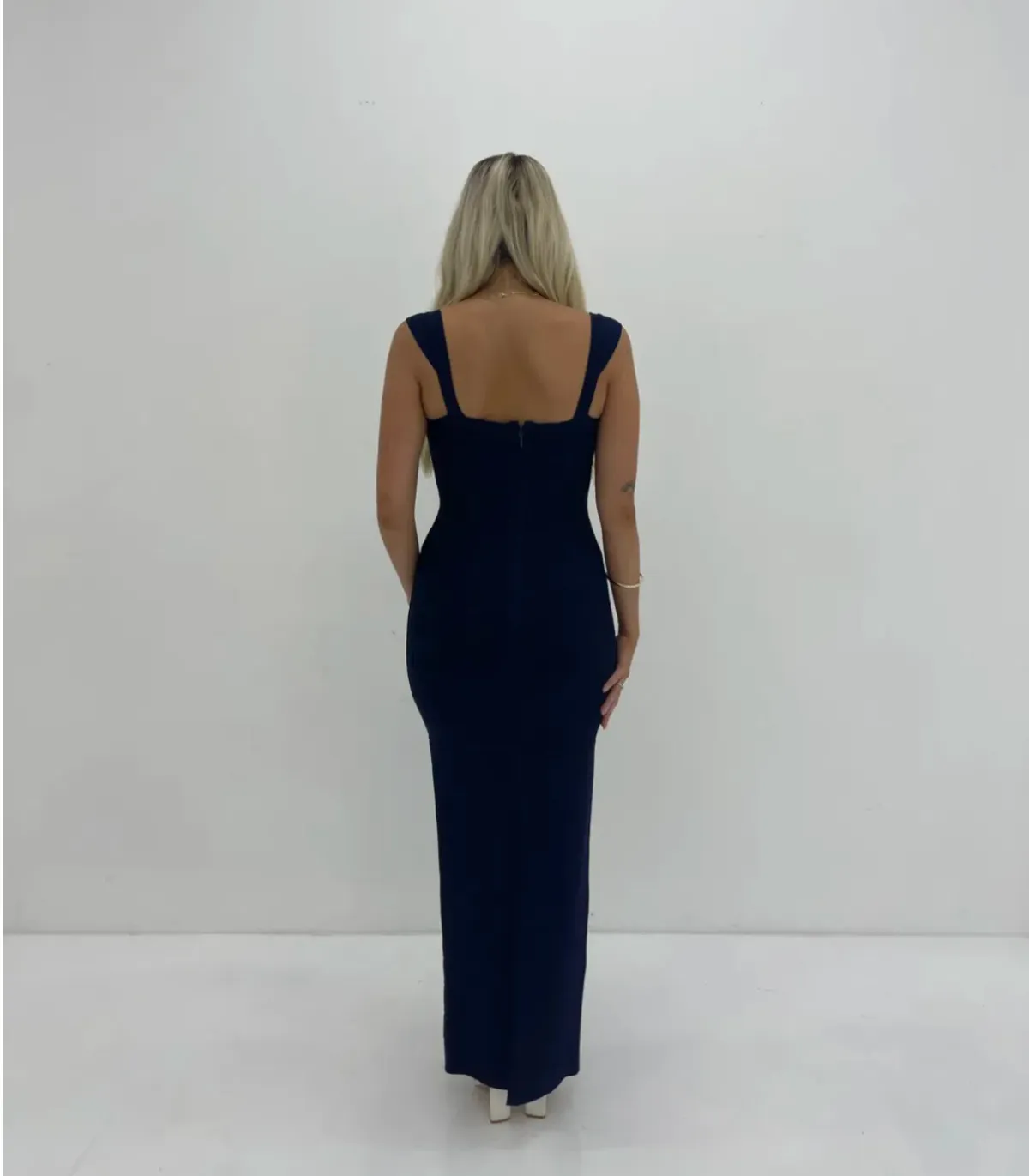 Herve Leger Sweetheart Gown Navy Size S / AU 8 - Image 3