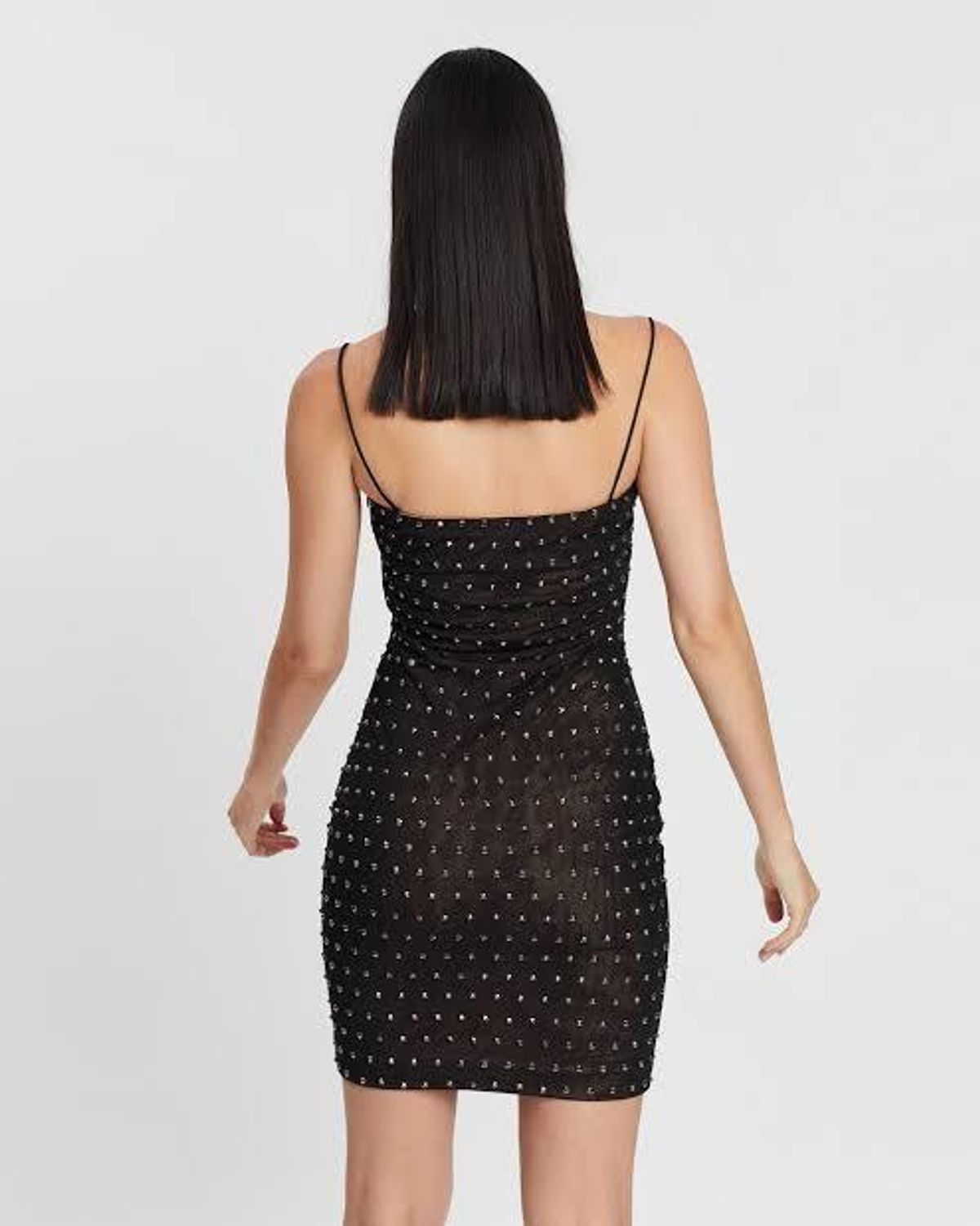 Misha Halsey Mini Dress Black Size 6 - Image 7