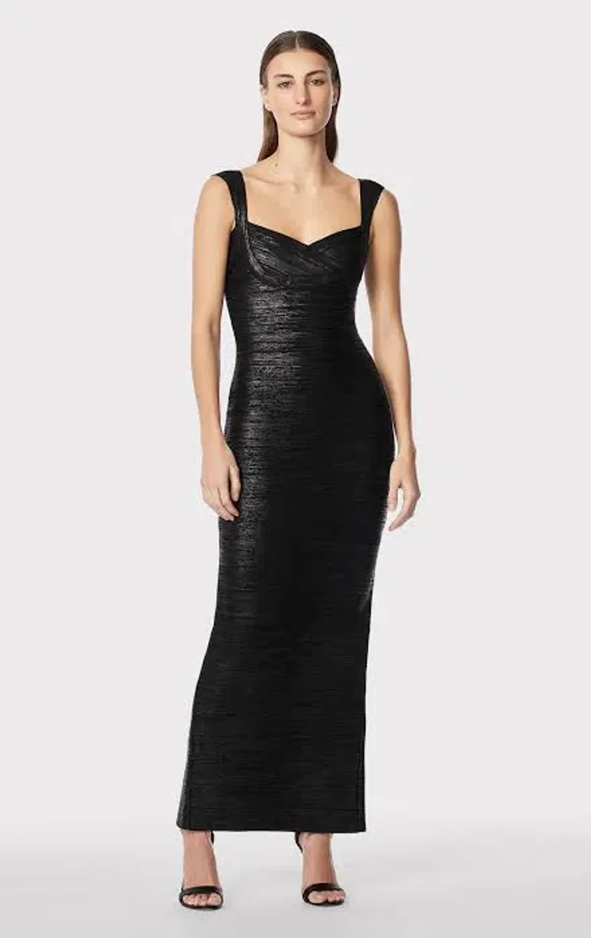 Herve Leger Sweetheart Gown Black Size AU 10 - Image 1