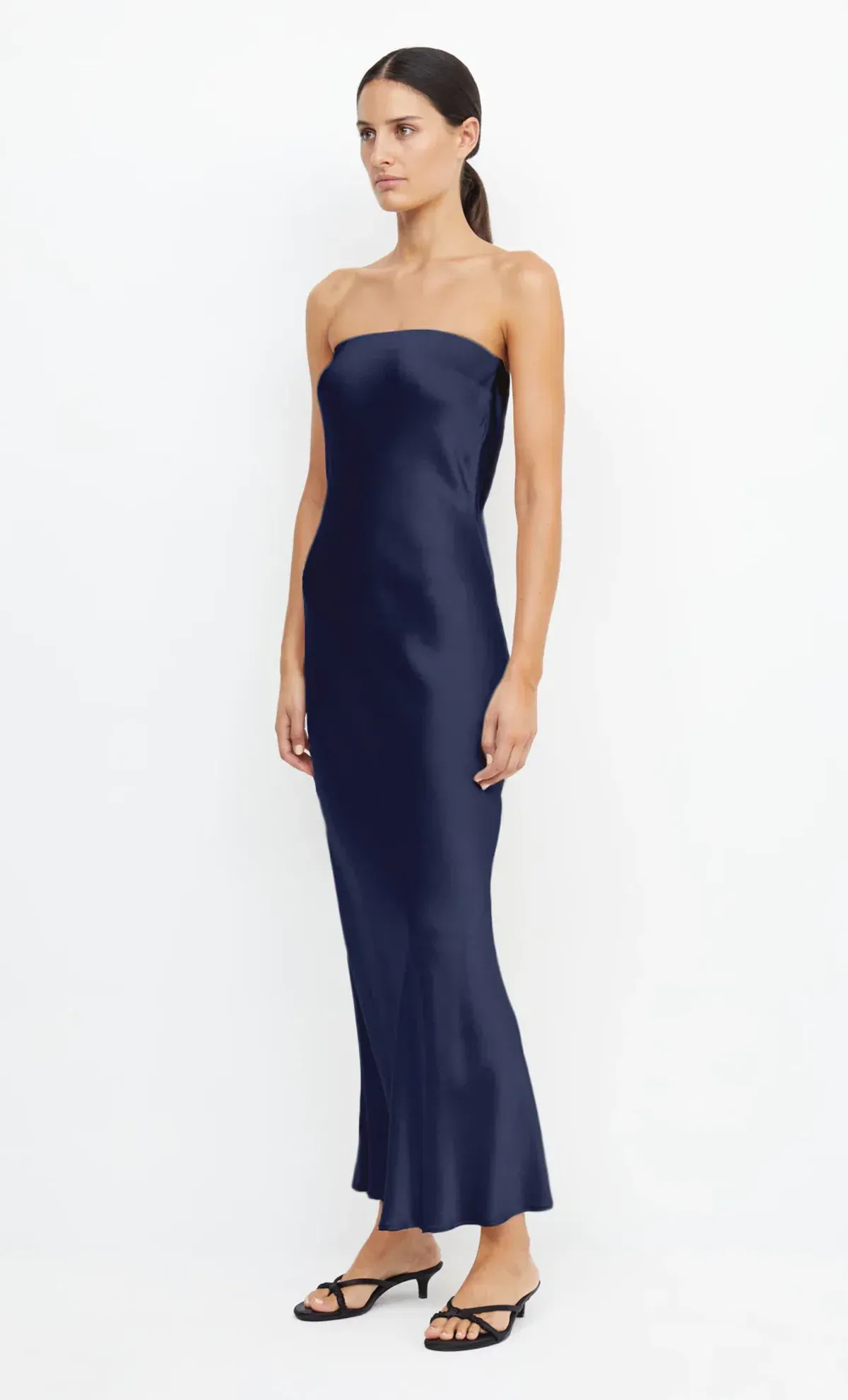 Bec & Bridge Moon Dance Strapless Maxi Dress Navy Size 12 - Image 2